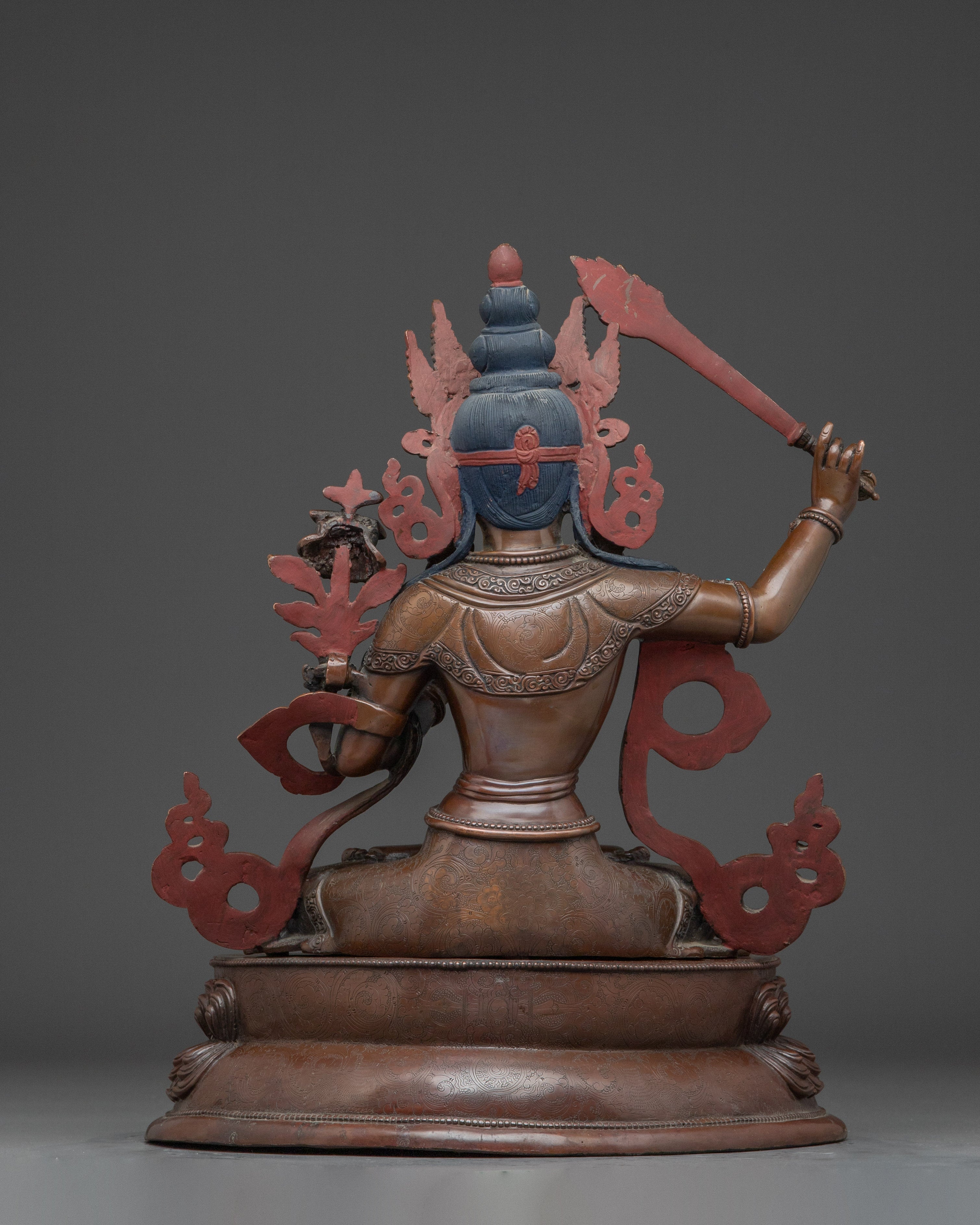 Buddhist wisdom deity Manjushri | Flaming Sword and Scripture