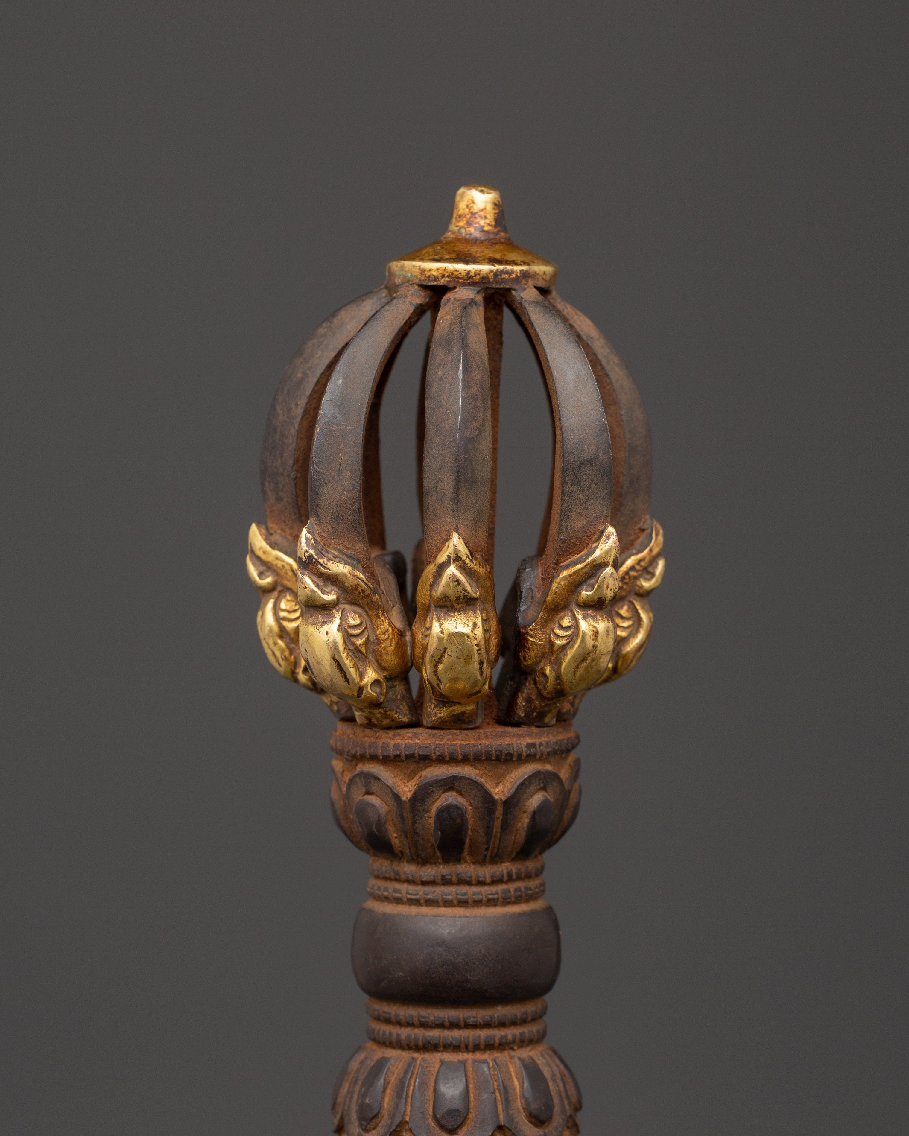 Traditional Tibetan Vajra | Handcrafted Ritual Scepter for Spiritual Practice