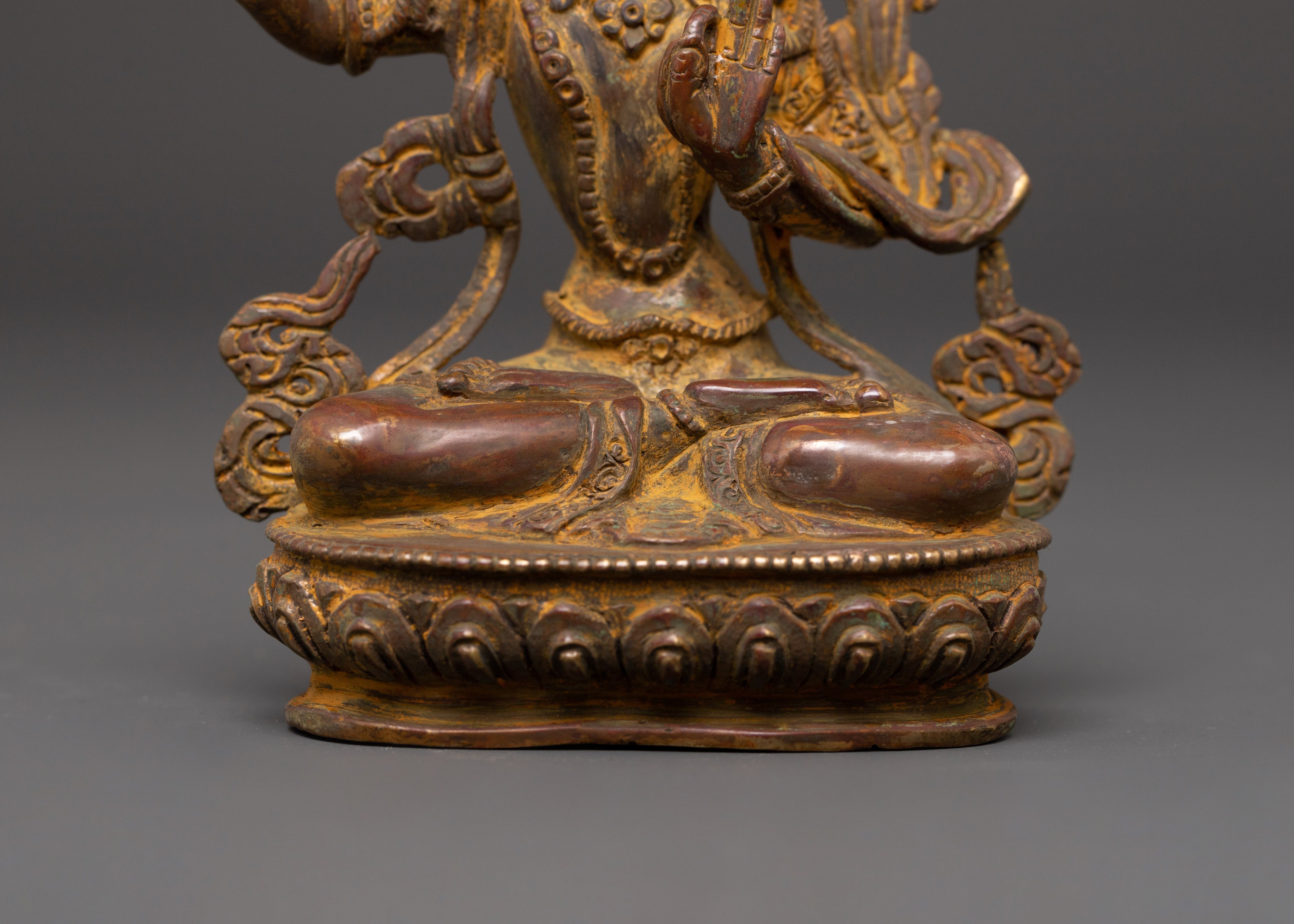 Manjushri, The Bodhisattva of Wisdom | Deity Wielding a Flaming Sword