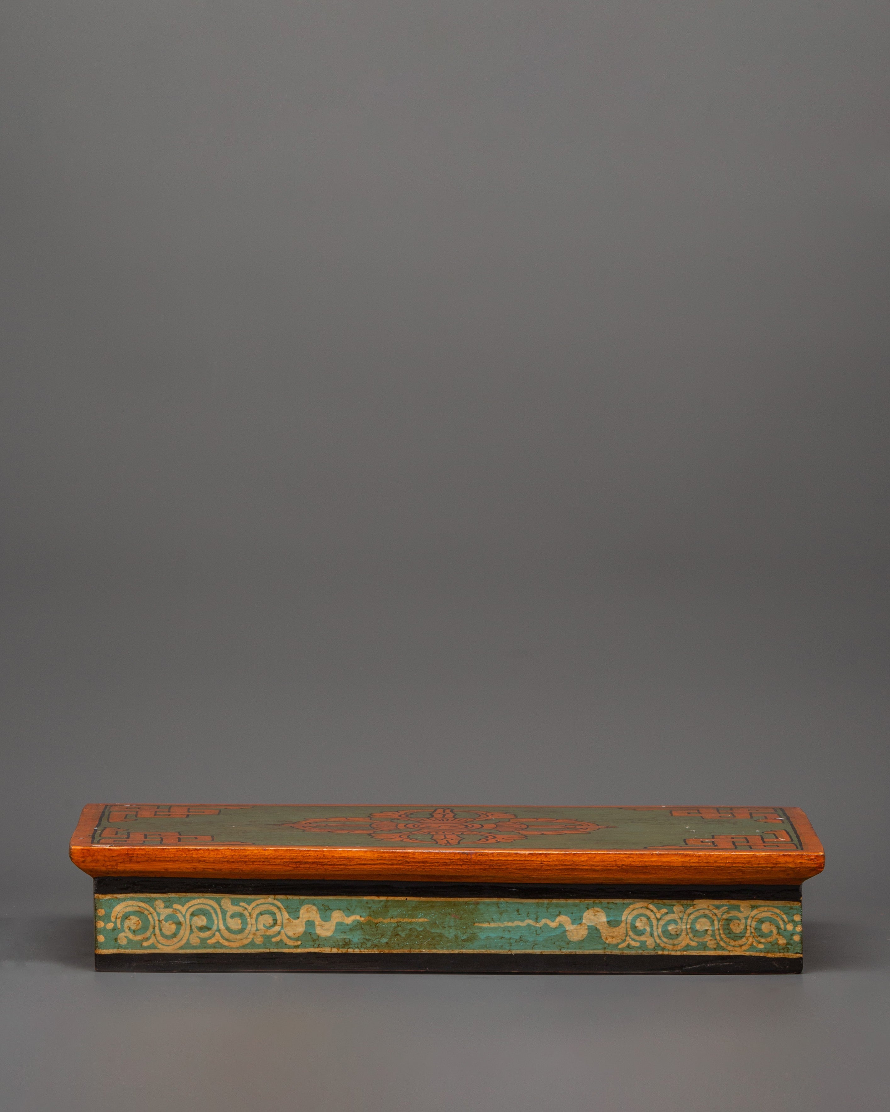 Hand-carved Folding Buddhist Table | Sacred Spiritual Decor