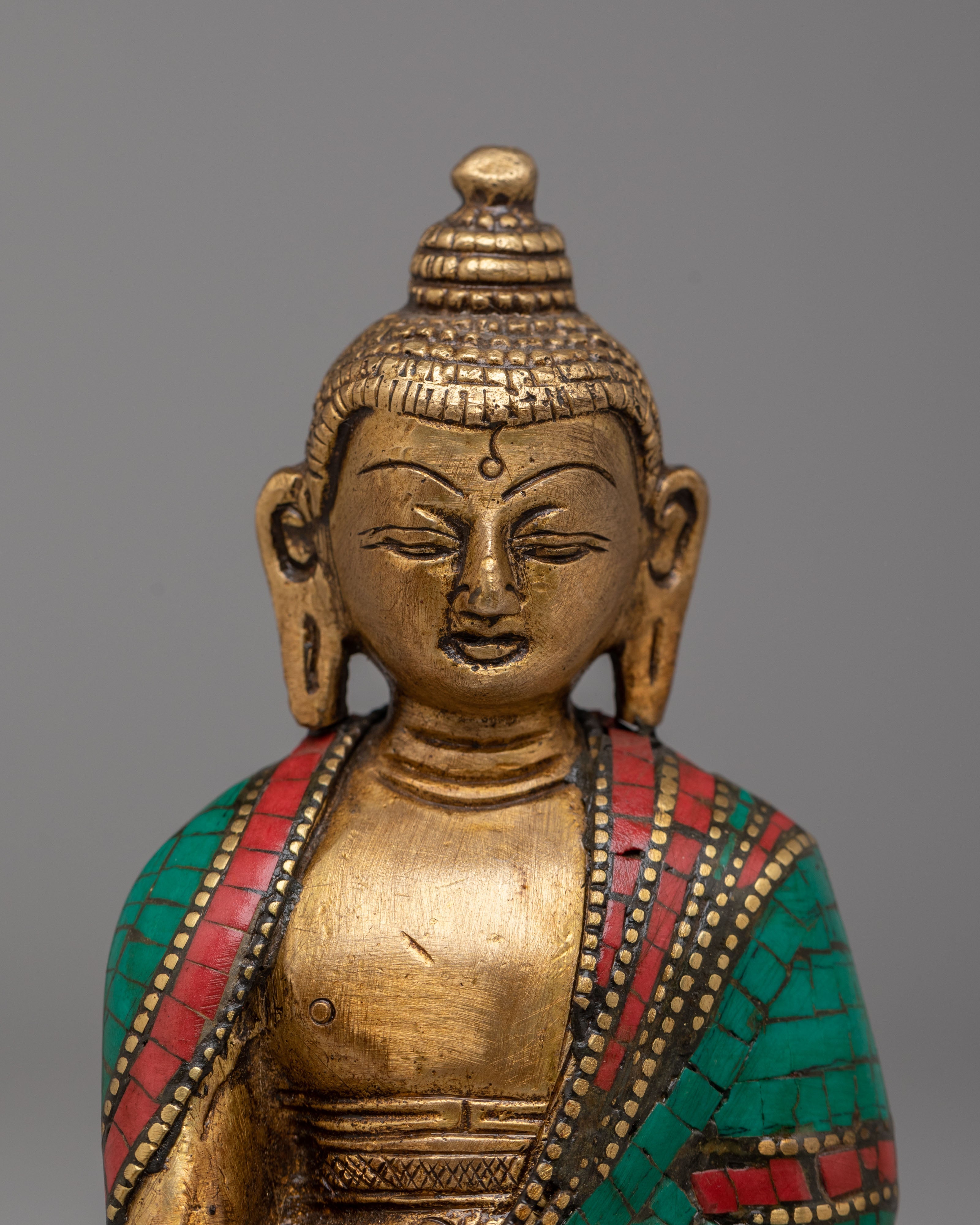 Handmade Shakyamuni Buddha Tibetan Statue | Tibetan Sculpture