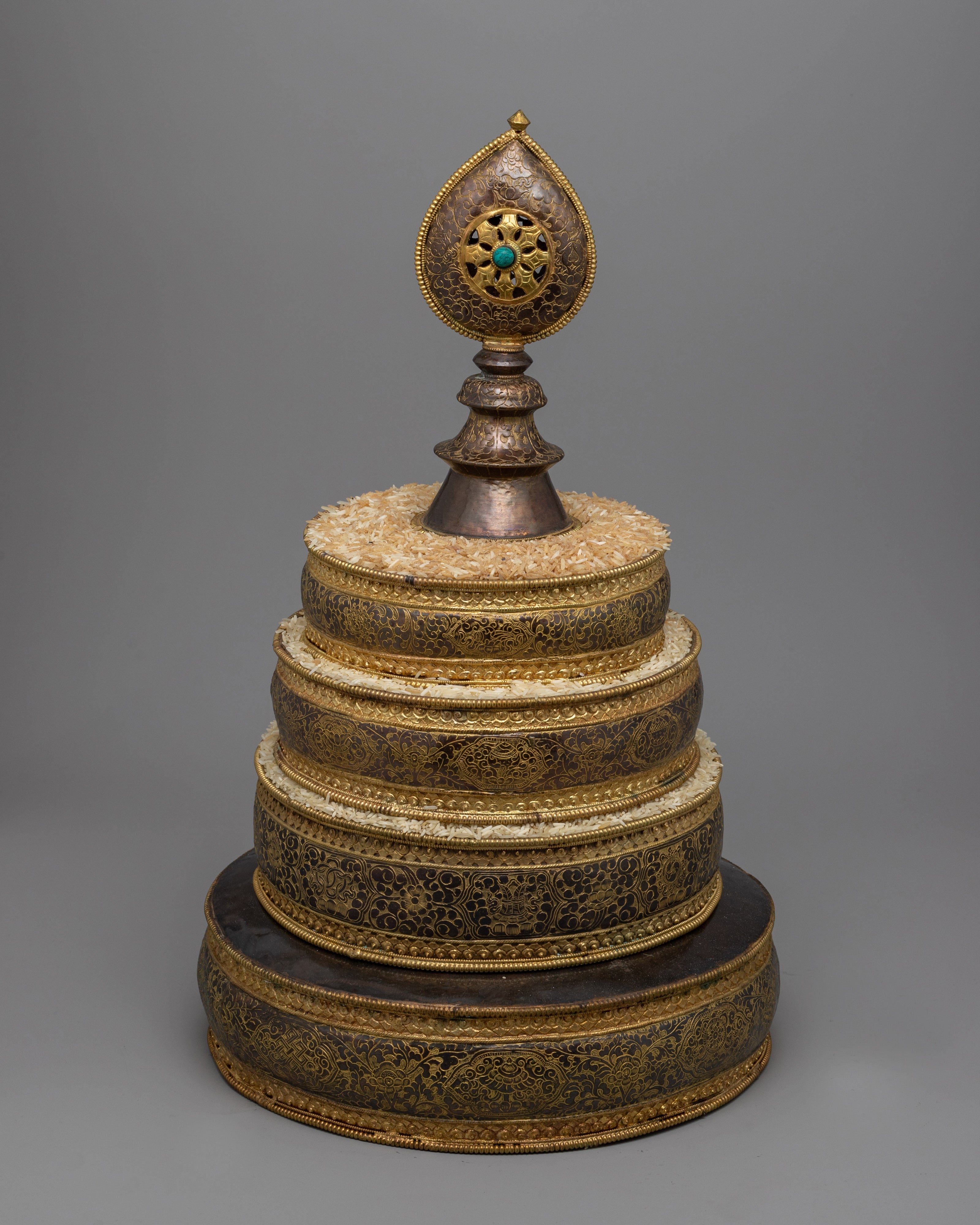 Sacred Tibetan Mandala for Offerings |  Exquisite Ritual Art for Devotion