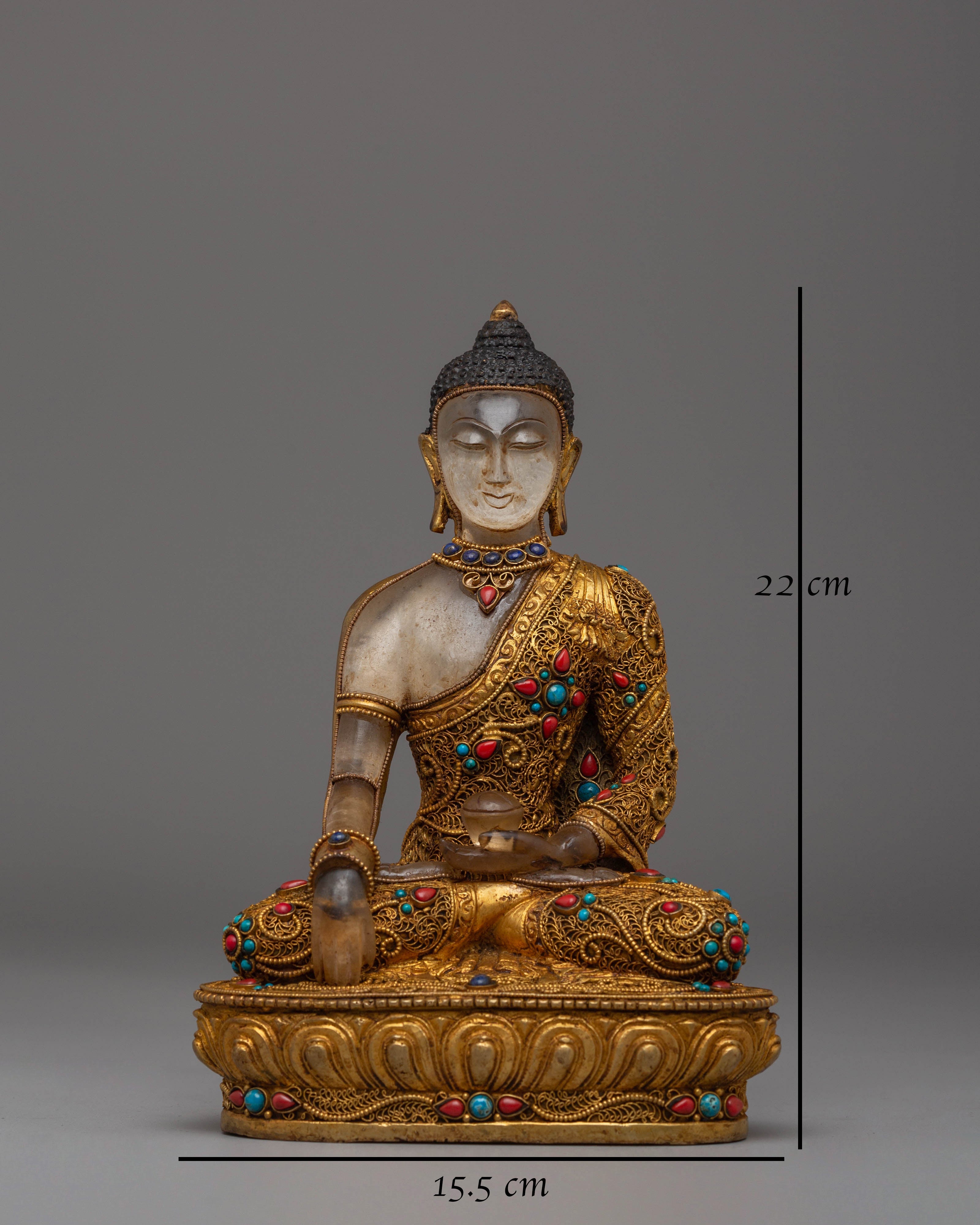 Handmade Shakyamuni Buddha Sacred Altar Statue | Himalayan Buddhist Art