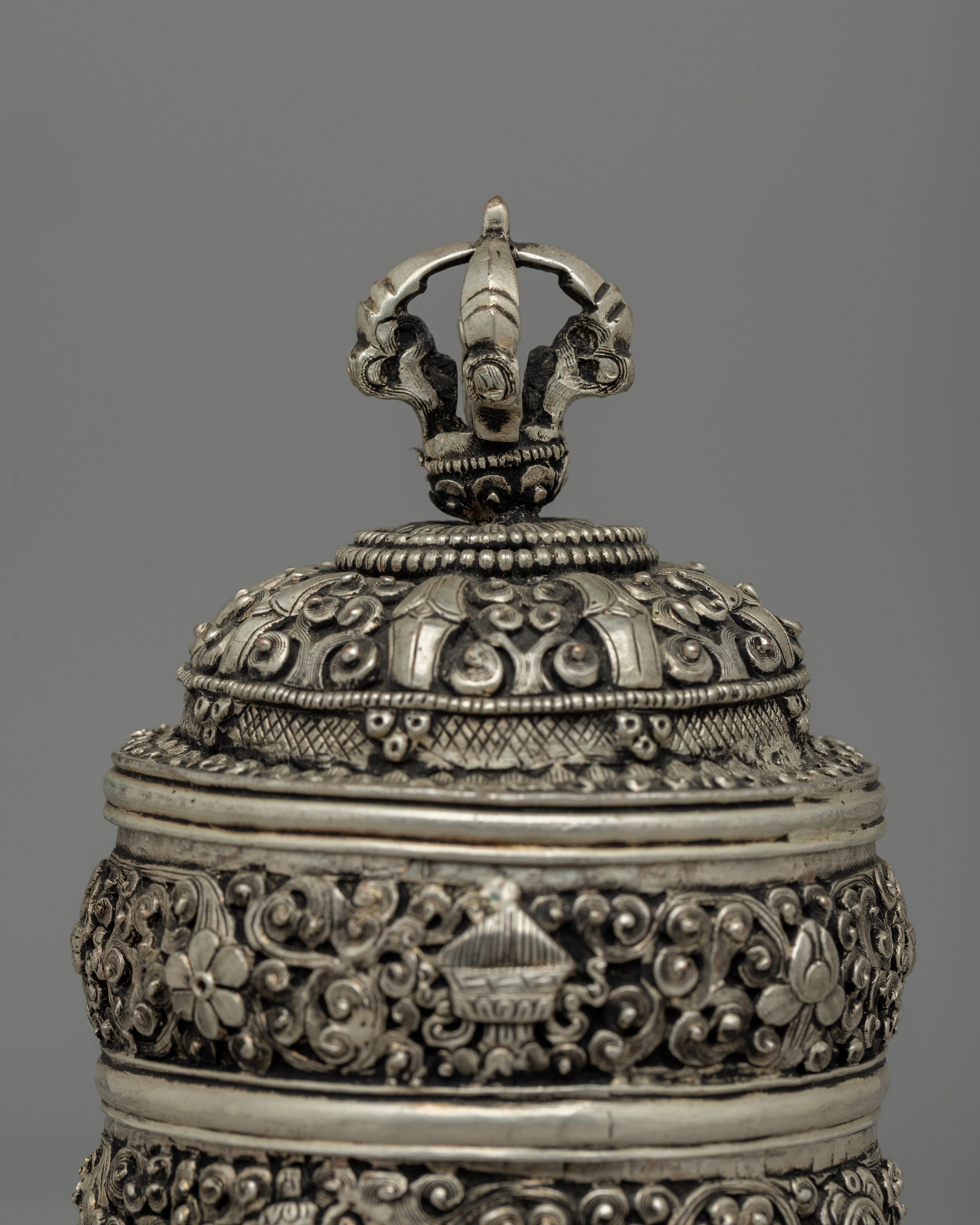 Silver-Plated Rice Carry Pot  | Symbol of Prosperity & Abundance