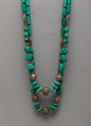 Elegant Handcrafted Gemstone Necklace | Lightweight Fashion Statement Piece