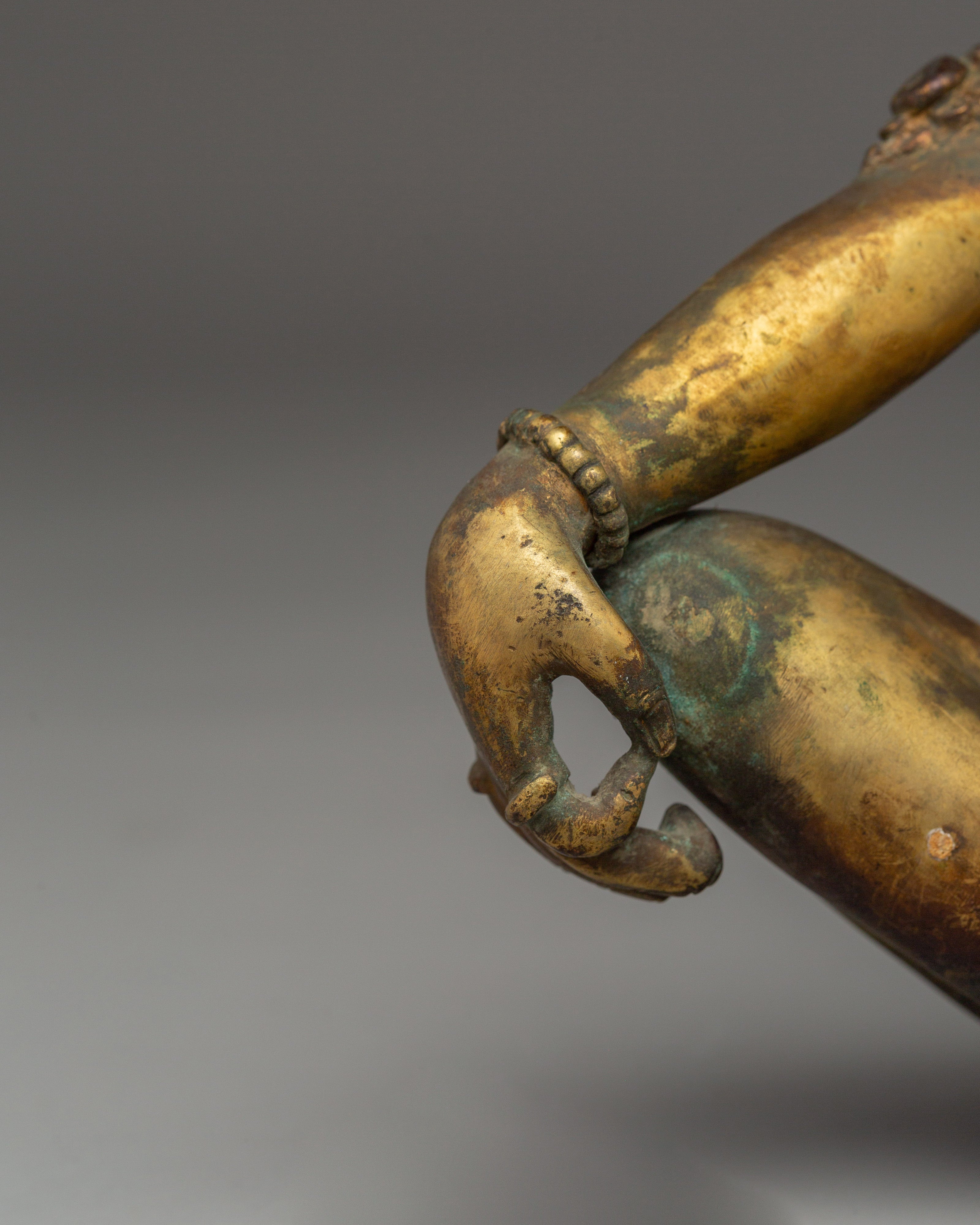 Lokeshwor Statue with Antique Finish | Guardian of Compassion and Peace