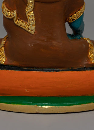 Gold-Plated Shakyamuni Sculpture | Tibetan Buddhist home decor