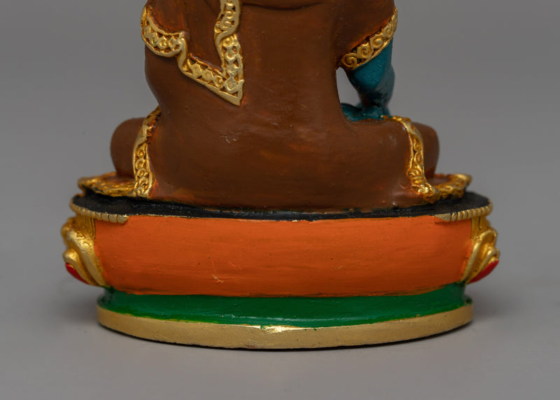 Gold-Plated Shakyamuni Sculpture | Tibetan Buddhist home decor