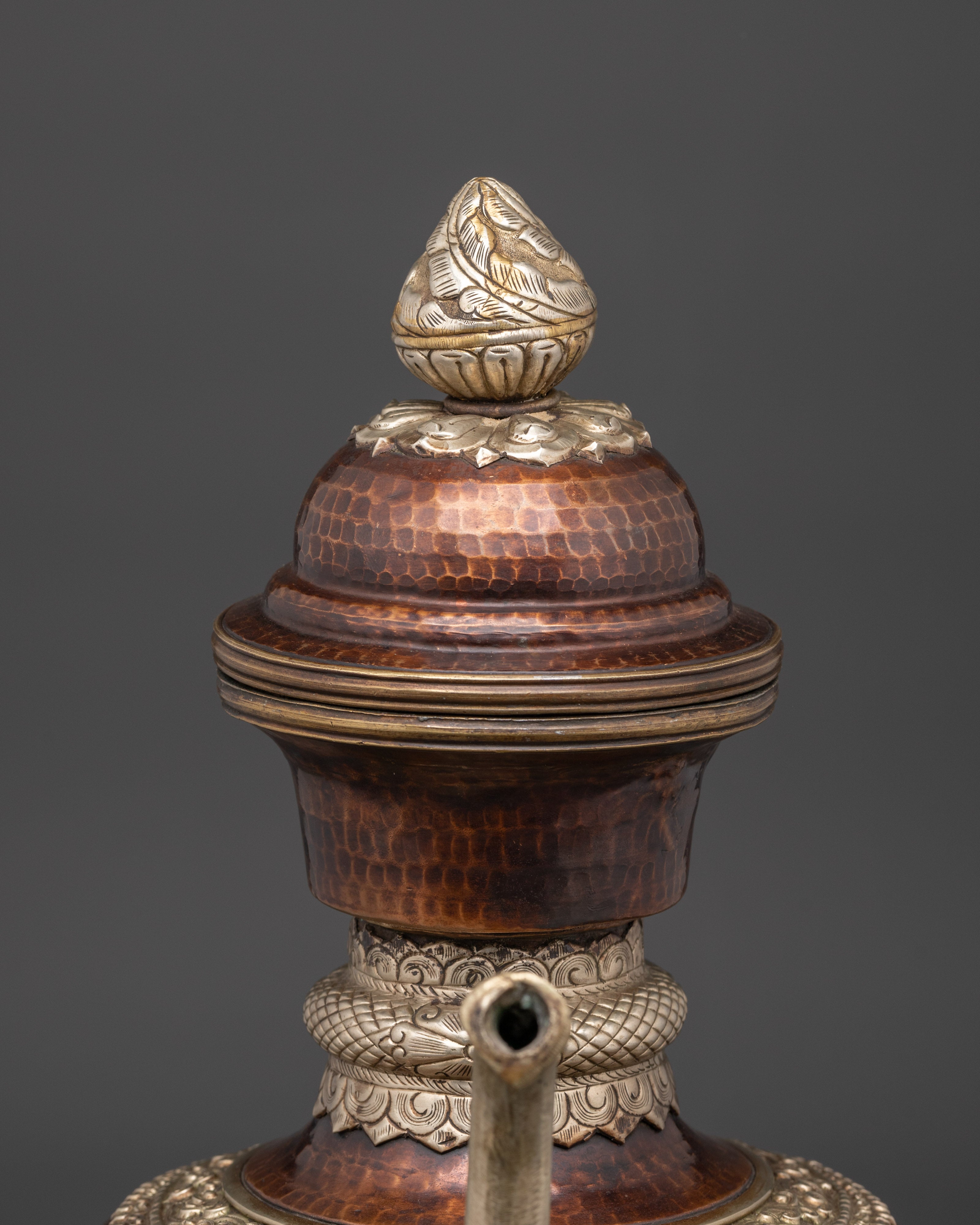 Handcrafted Copper Tea Pot | Traditional Tibetan Ritual Vessel