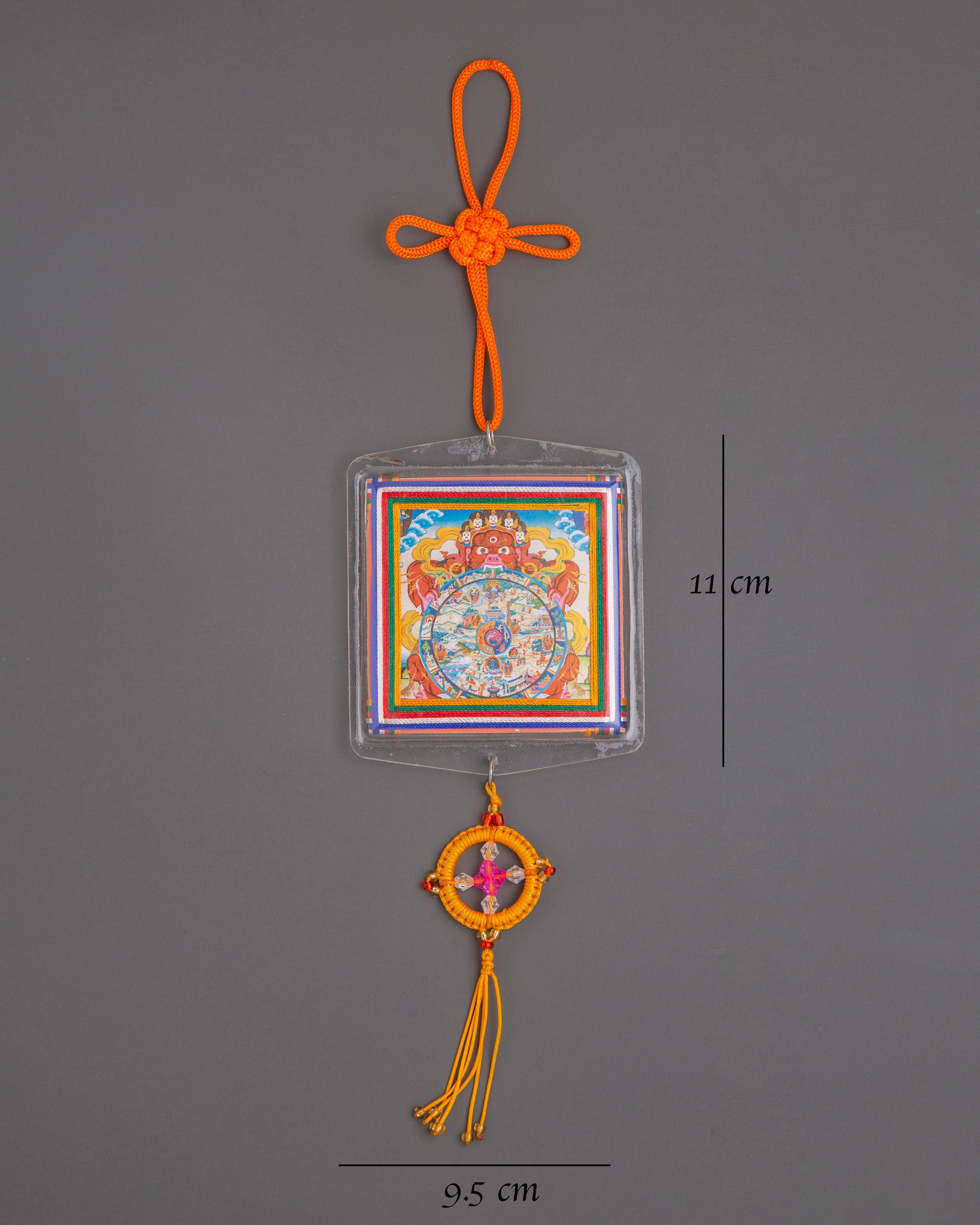 Spiritual Bhavachakra Mahakala Buti | Tibetan Wheel of Life Amulet
