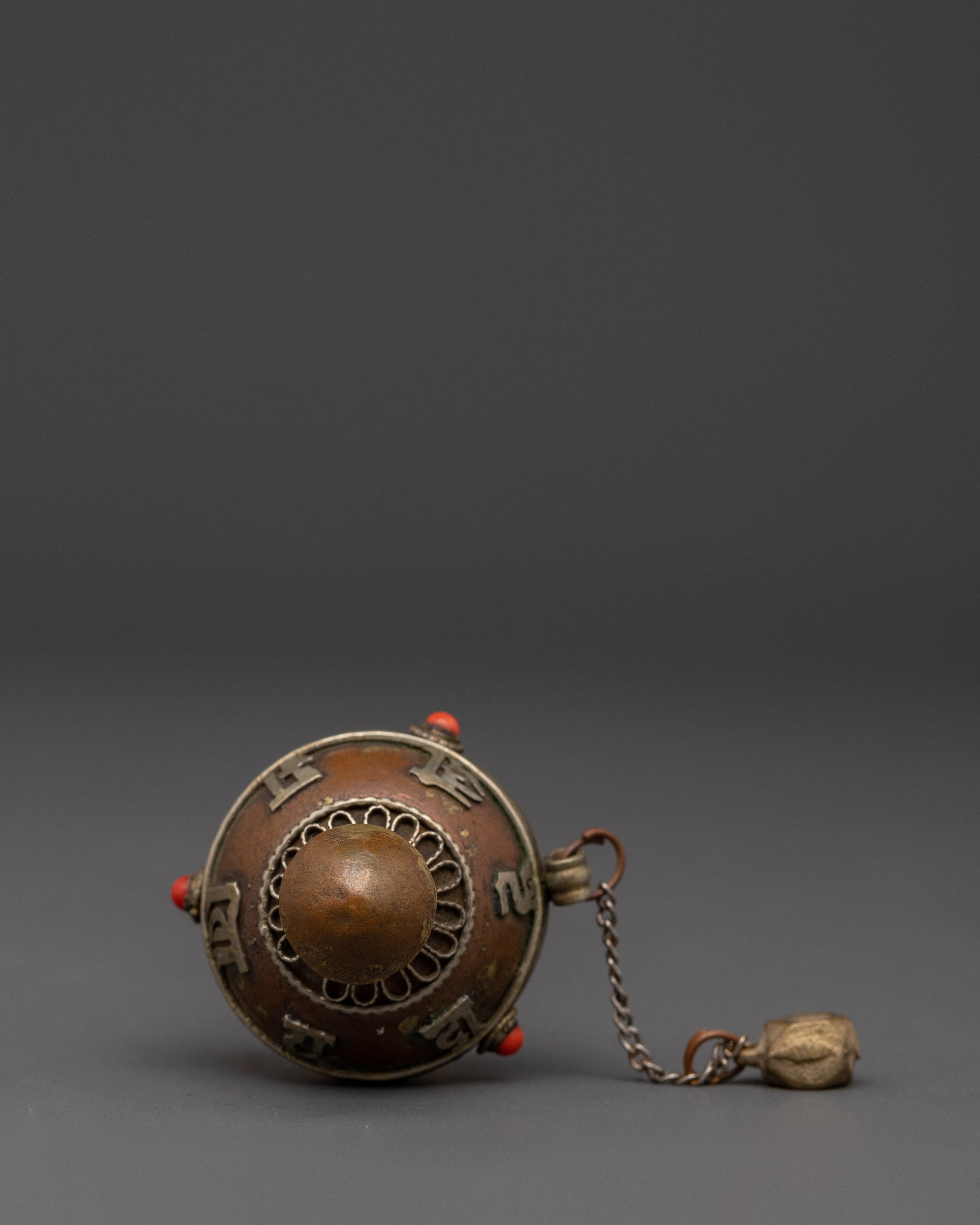 Handmade Copper Prayer Wheel | Handheld Prayer Wheel