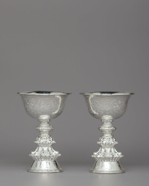 Silver Butter Lamps