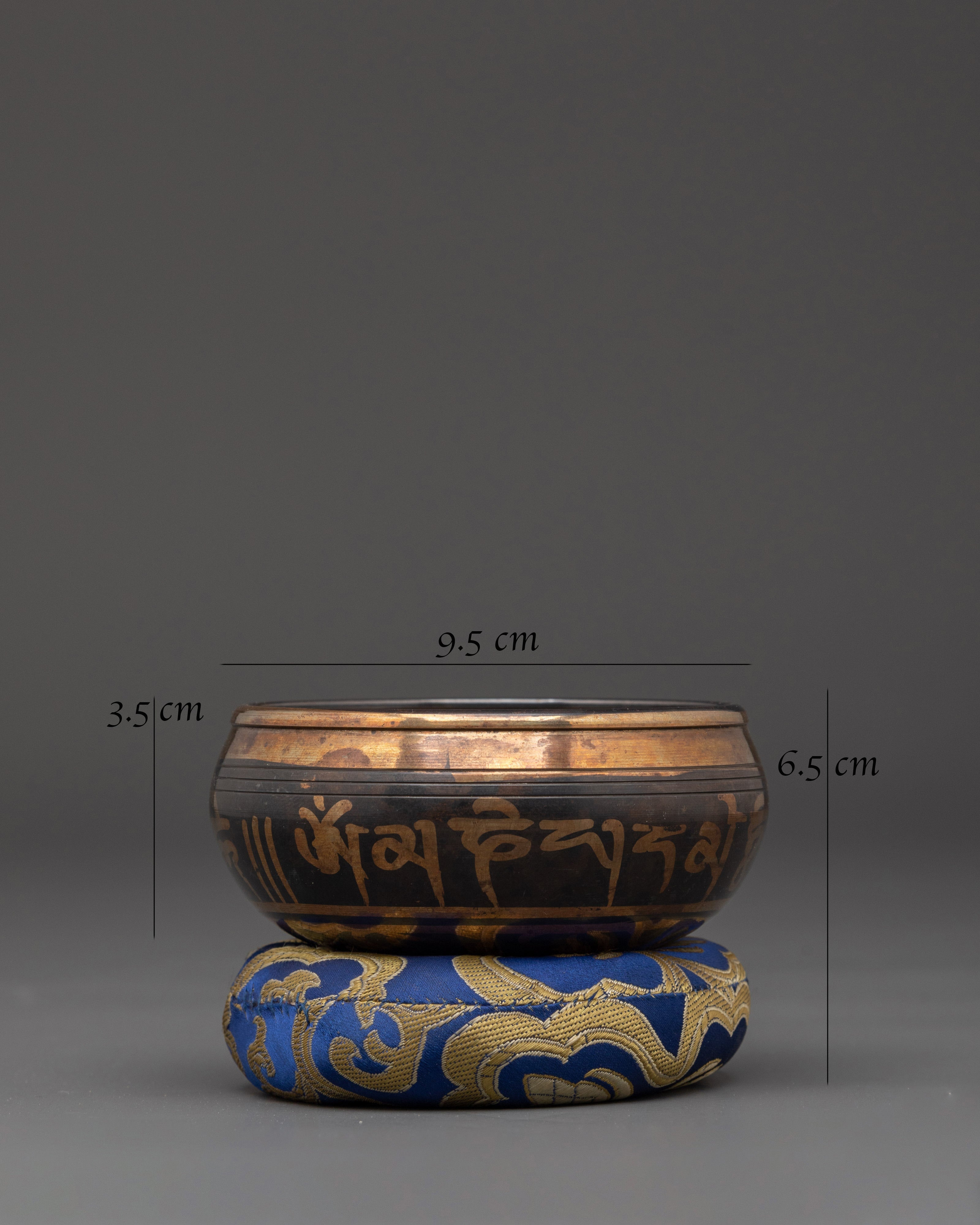 Handcrafted Bronze Singing Bowl |  Sound Healing Bowl with Stick for Meditation