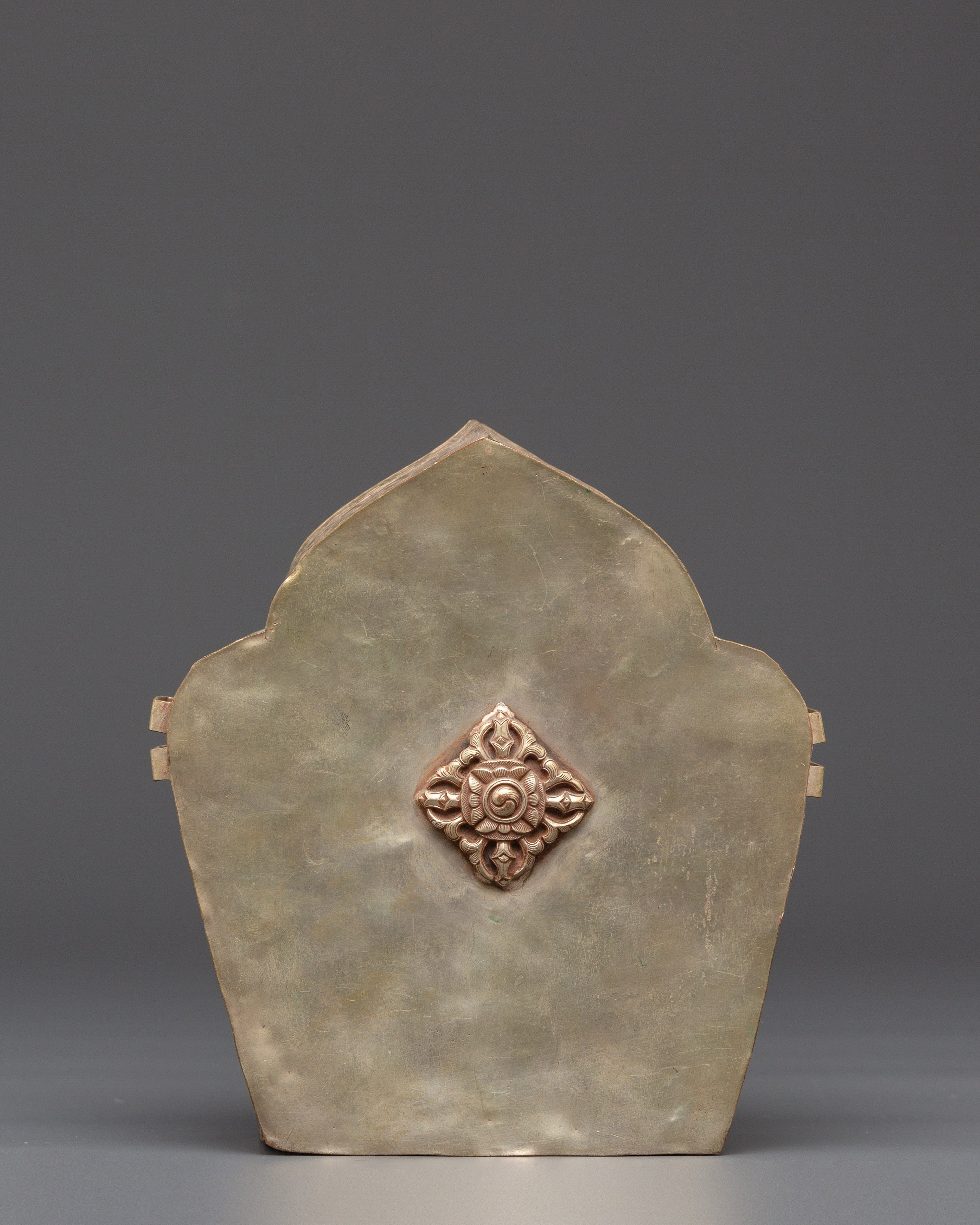 Sacred Protection Ghau Box | Copper & Silver Plated with Divine Deity Motif
