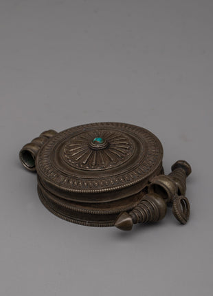 Exquisite Tibetan Ghau Prayer Box  | Traditional Buddhist Amulet for Prayers and Blessings