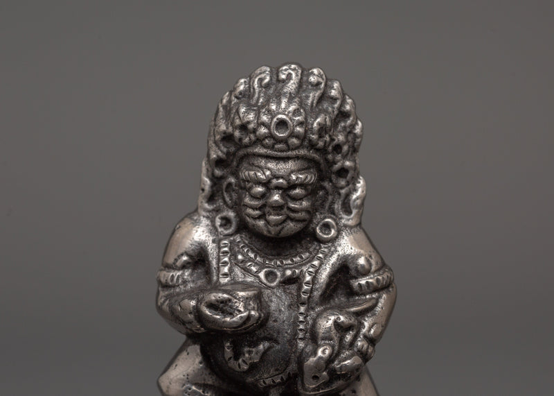 Black Dzambhala Figurine | Hindu God of Wealth Kubera