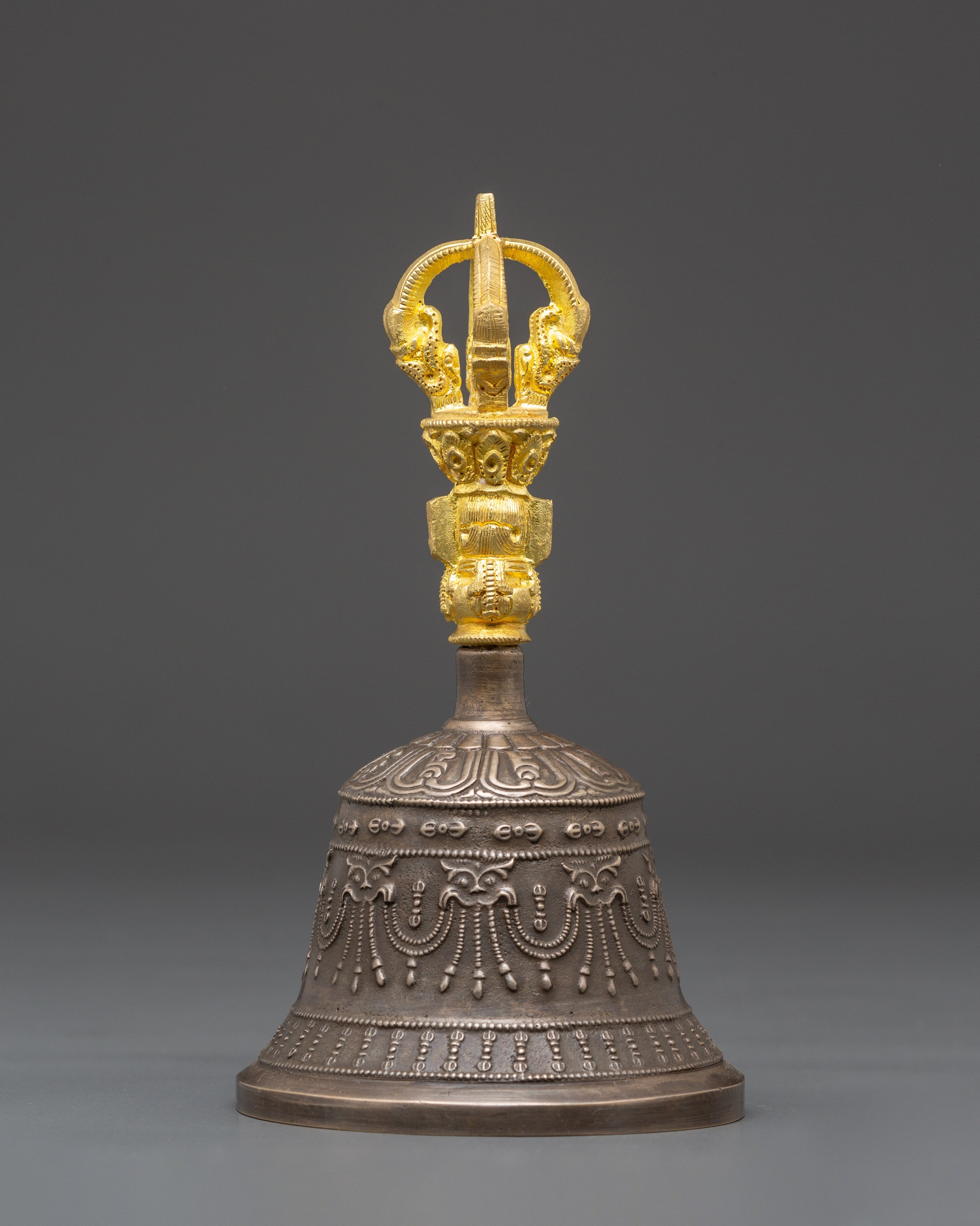 Handcrafted Bell and Vajra for Ritual Use | Tibetan Buddhist Spiritual Tools