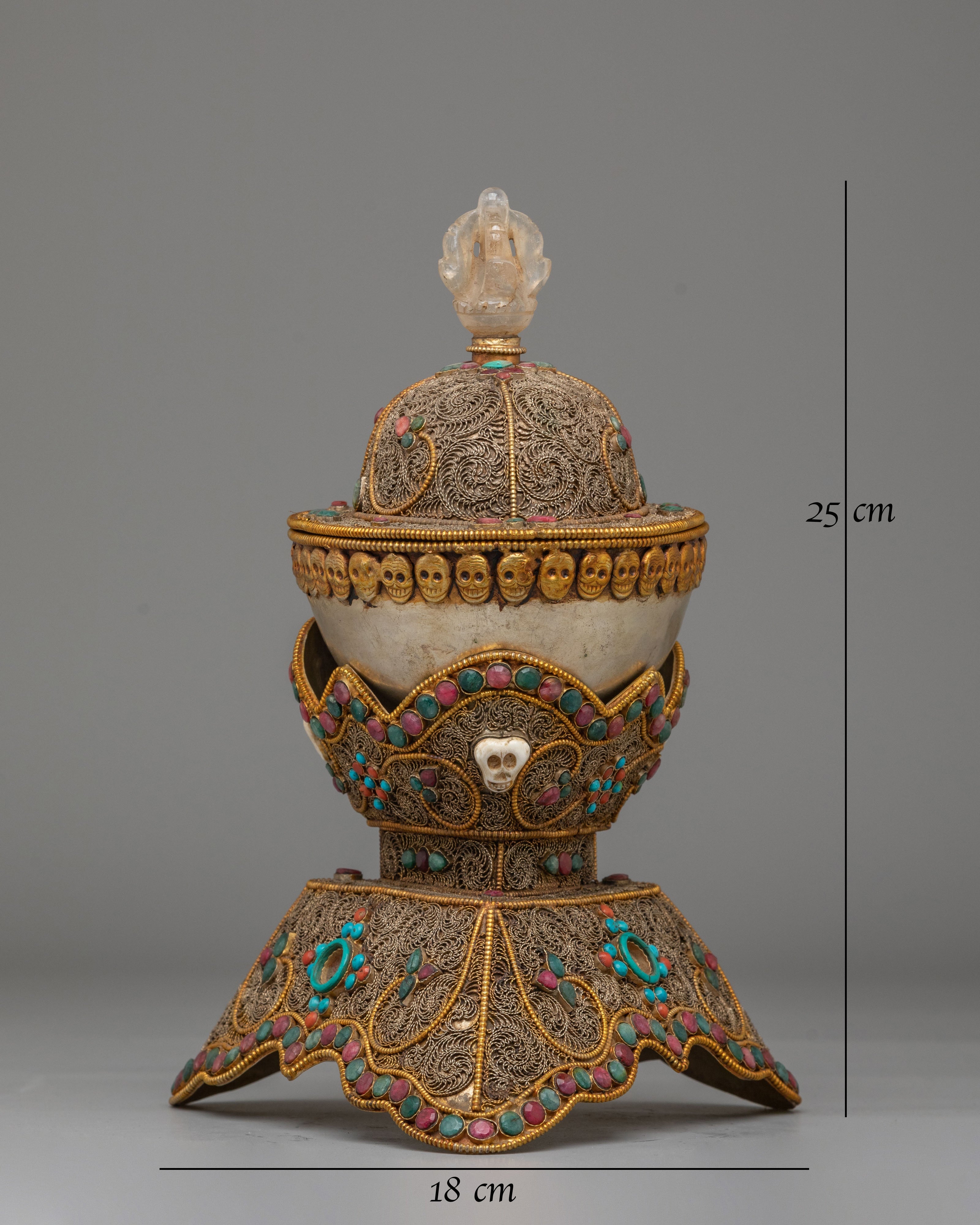 Kapala Buddhist Ritual Vessel | Tibetan Skull Cup