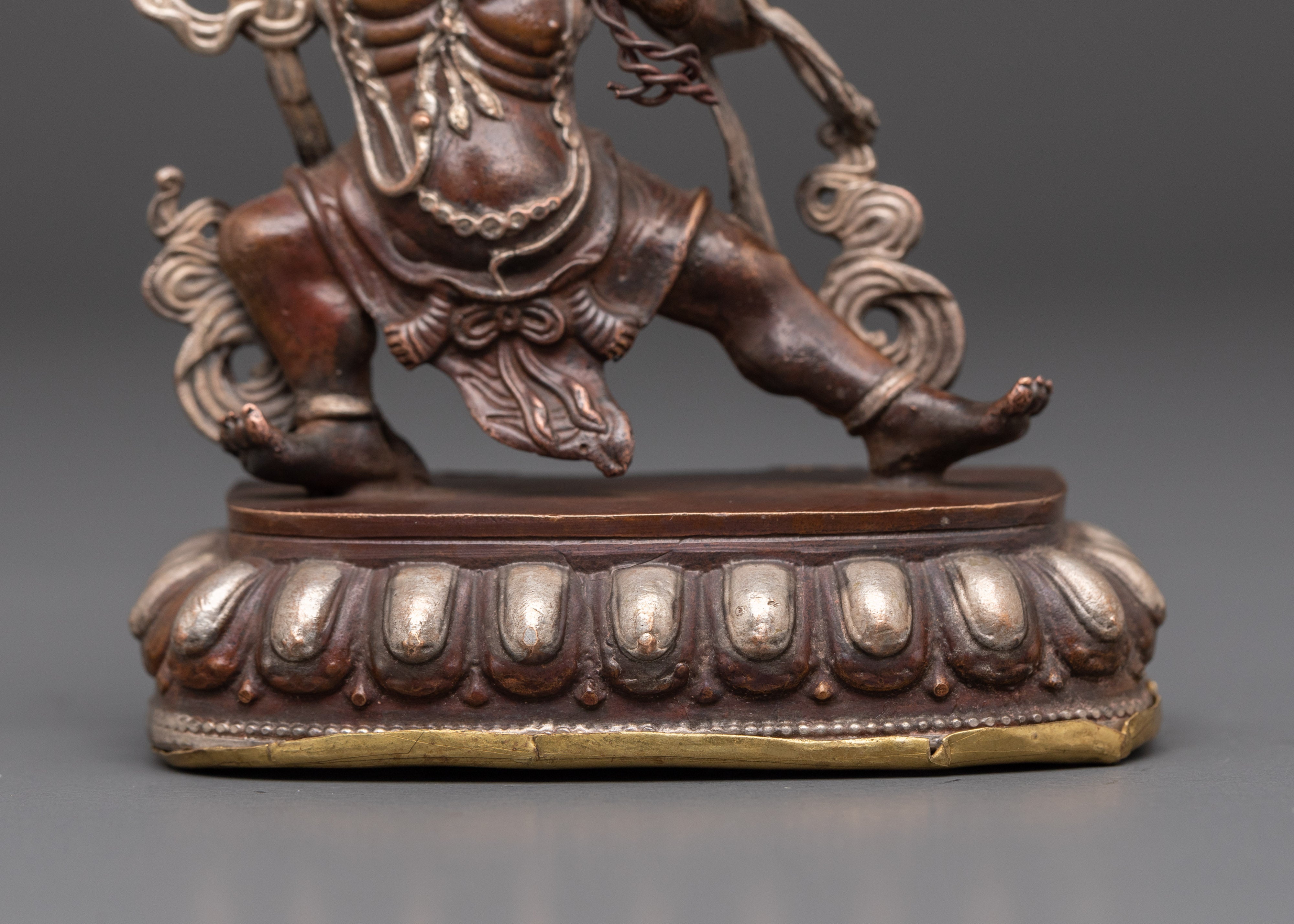 Vajrapani Copper Statue | Buddhist Protector Deity Sculpture
