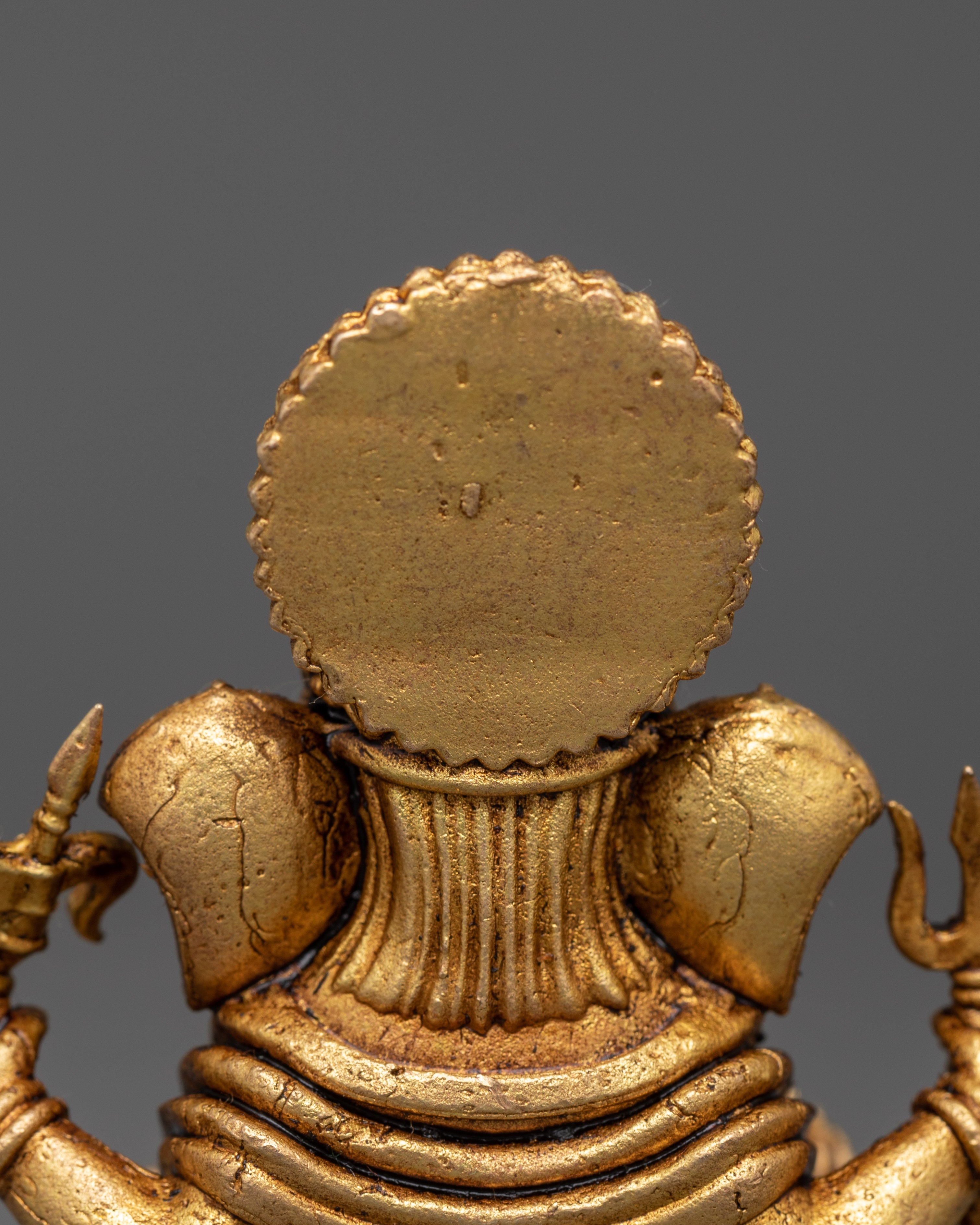 Ganesh with Halo Statue | Spiritual Wisdom & Protection Deity