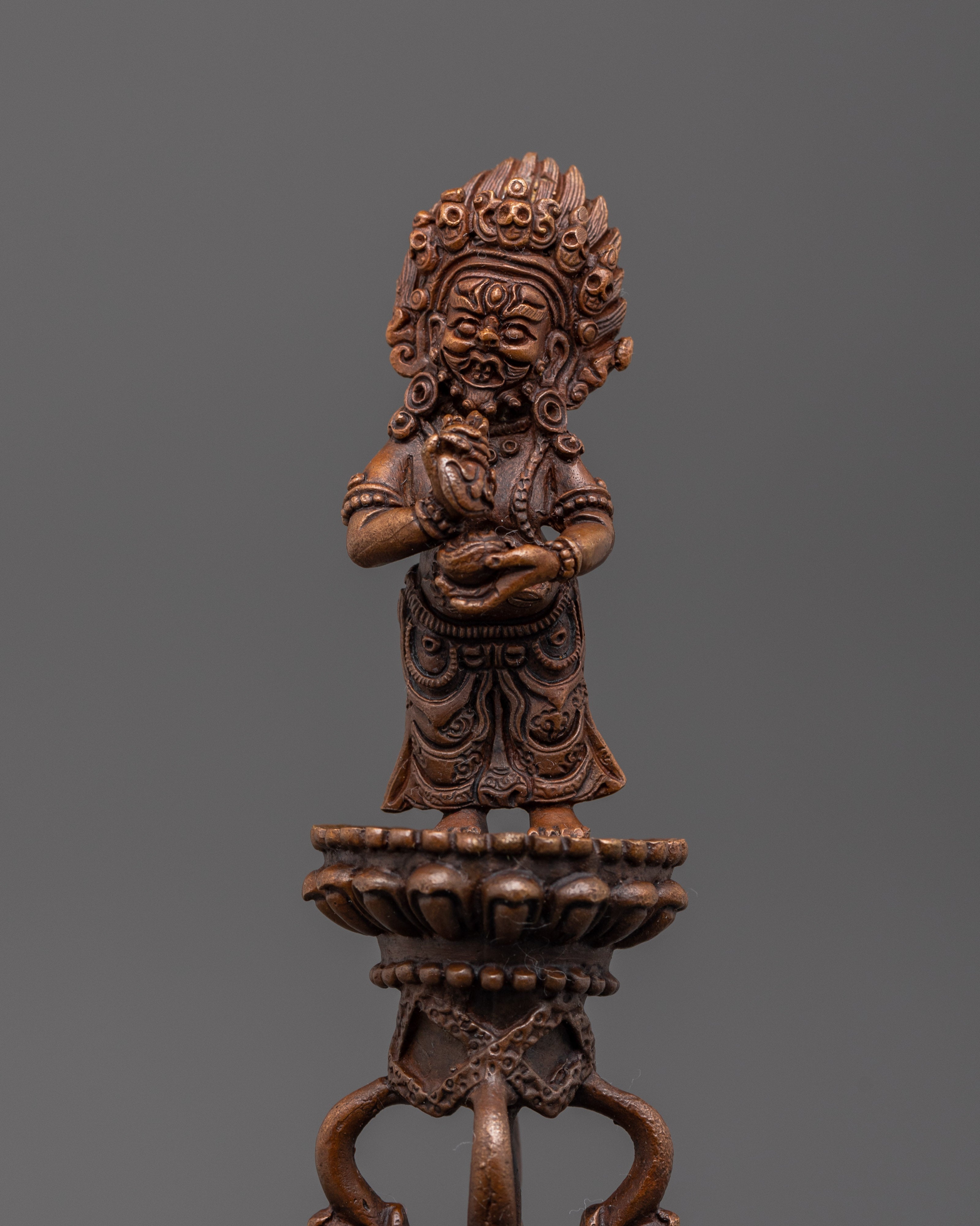 Tibetan Ritual Weapon Phurba | Buddhist Ritual Dagger for Meditation and Altar