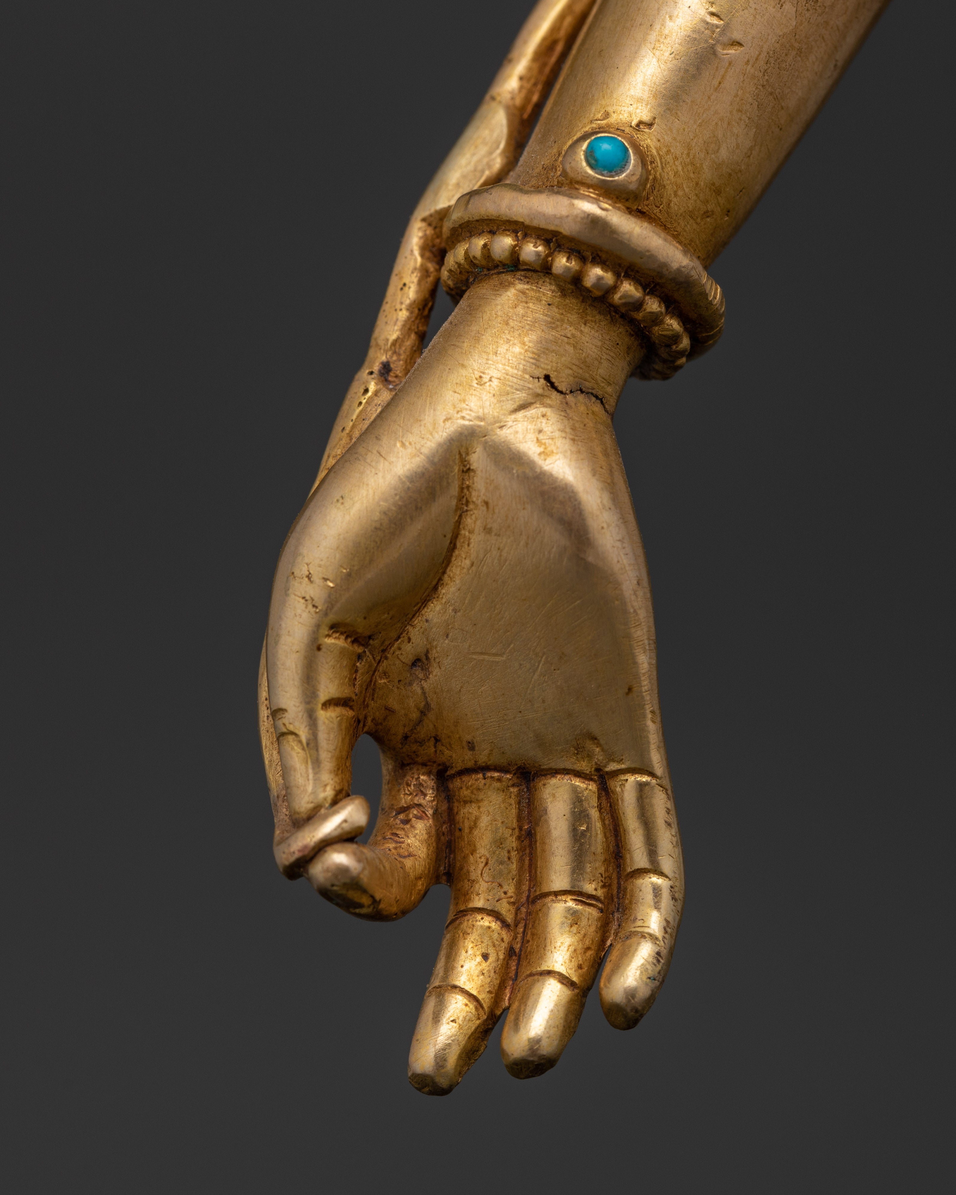 Tibetan Green Tara Deity | Traditional Buddha Antique Copper Statue