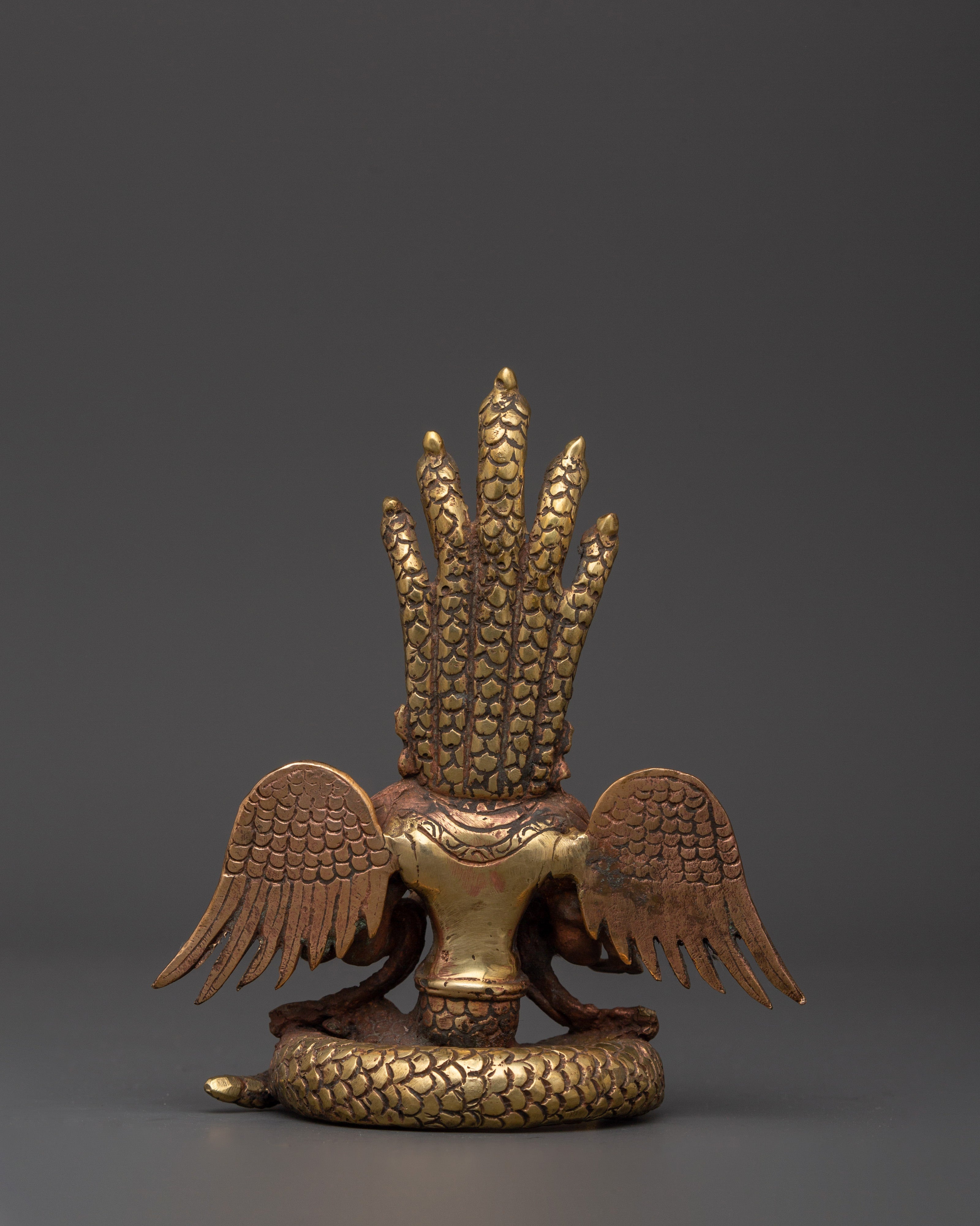 Naagkanya Copper Statue | Handcrafted Snake Goddess Sculpture