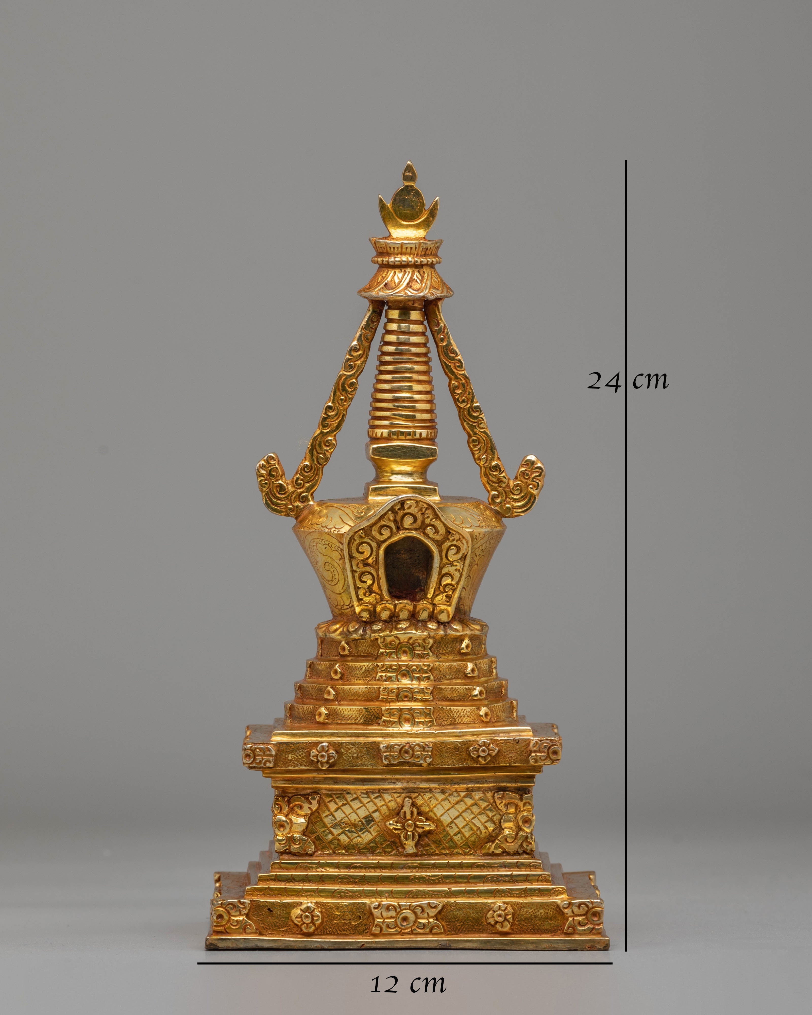 Tibetan Buddhist Stupa Decor | Symbol of Enlightenment and Peace