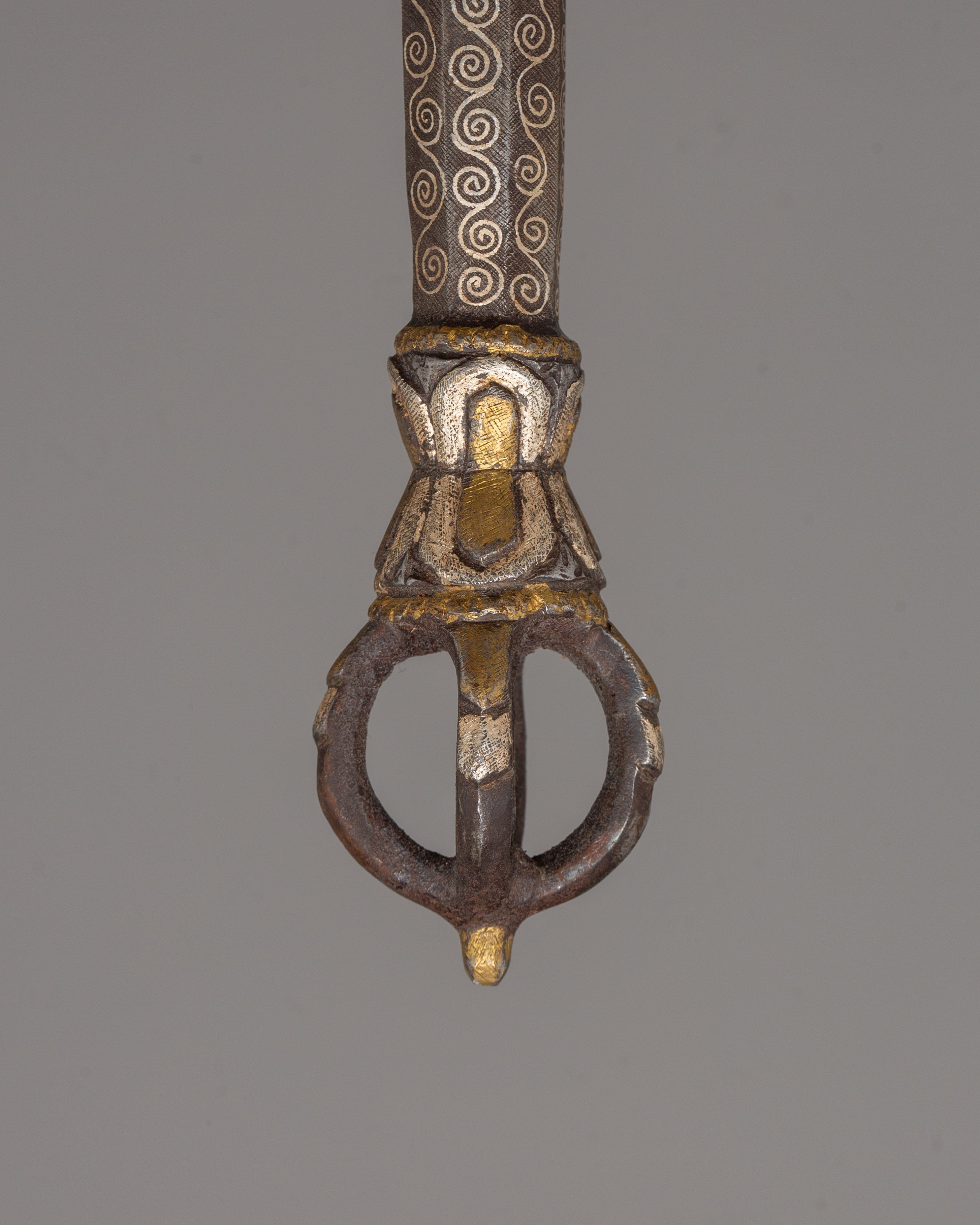 Tibetan Ritual Ankush | Ornate Ceremonial Hook with Intricate Detail