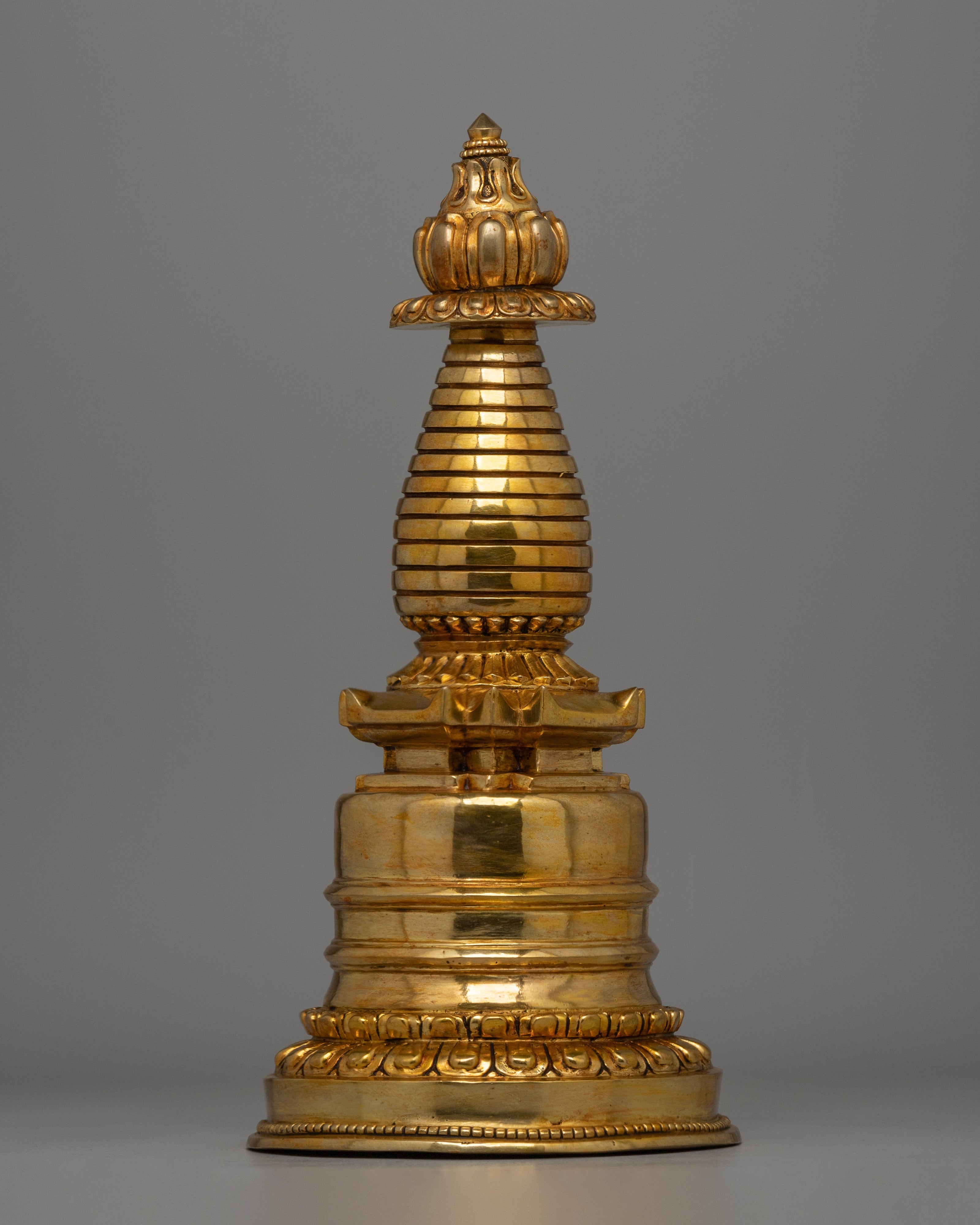 Traditional Tibetan Kadampa Chhyorten Stupa | Sacred Handcrafted Buddhist Monument