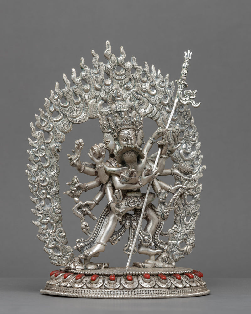 12 Armed Chakrasamvara Statue with Consort | Himalayan Art Work