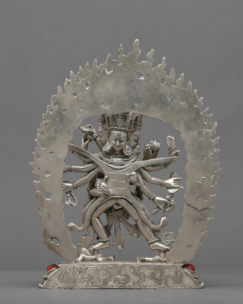 12 Armed Chakrasamvara Statue with Consort | Himalayan Art Work