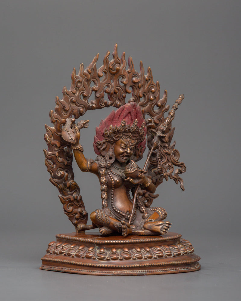 Oxidized Copper Vajrayogini Statue | Powerful Tantric Deity