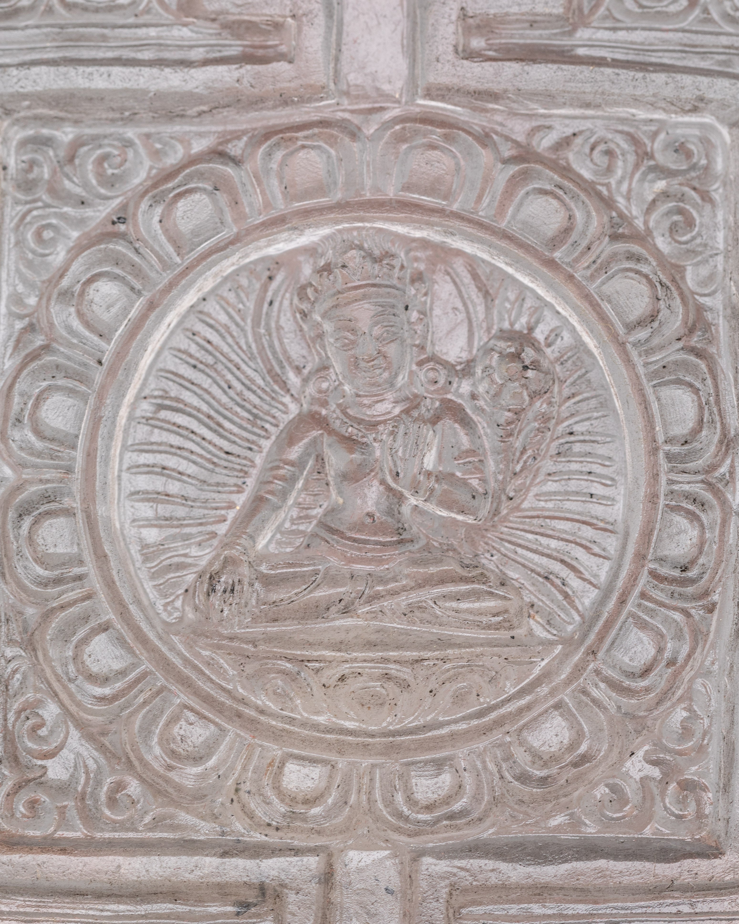 Mandala with Stand | Ganesh Himal Crystal Decor