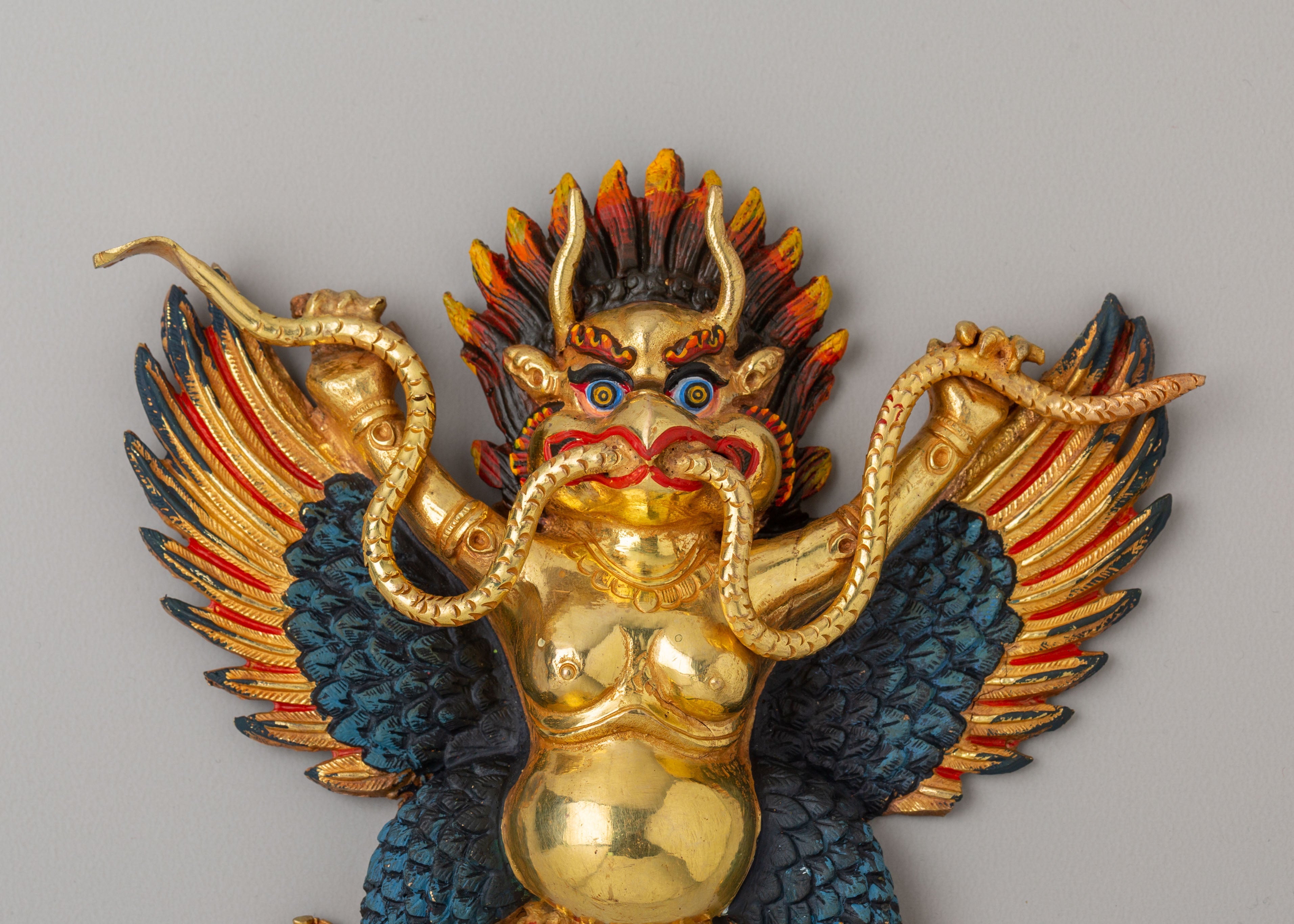 Himalayan Garuda Protector Wall Hanging | Sacred Decor for Spiritual Protection