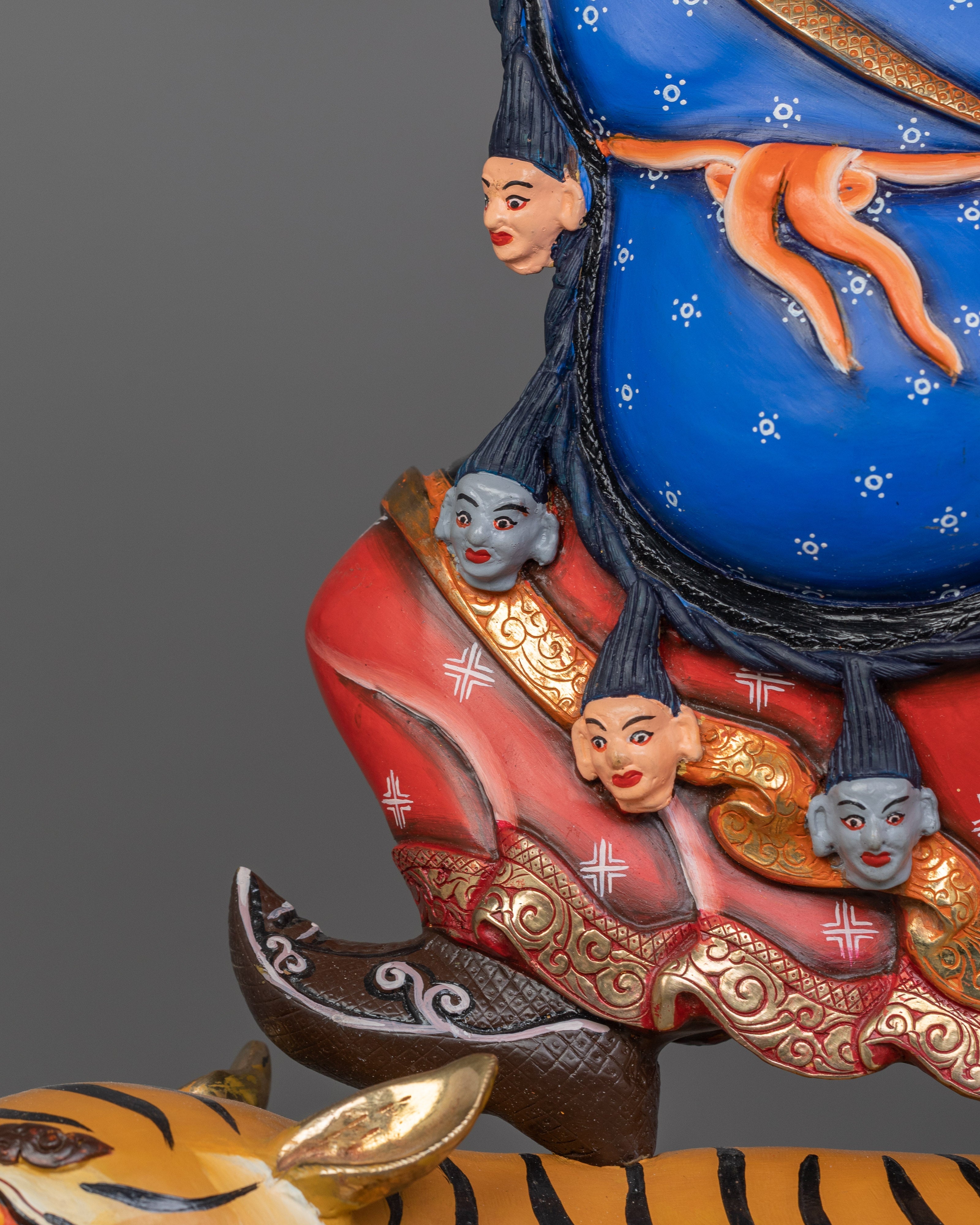 Dorje Drollo Wrathful Deity Handmade Statue | The Fierce Tantric Protector Deity