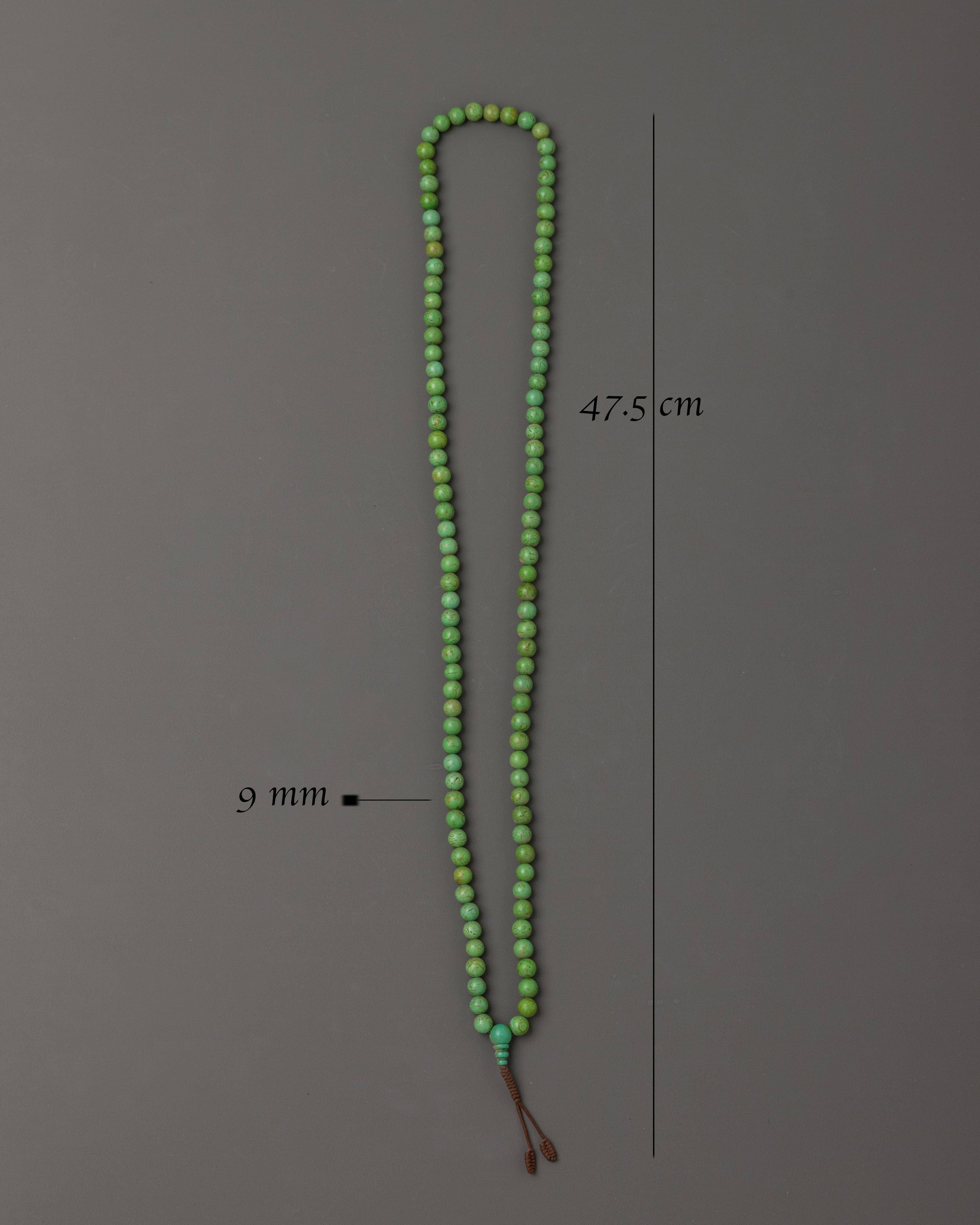 Handmade Buddhist Prayer Beads | Turquoise Mala Beads