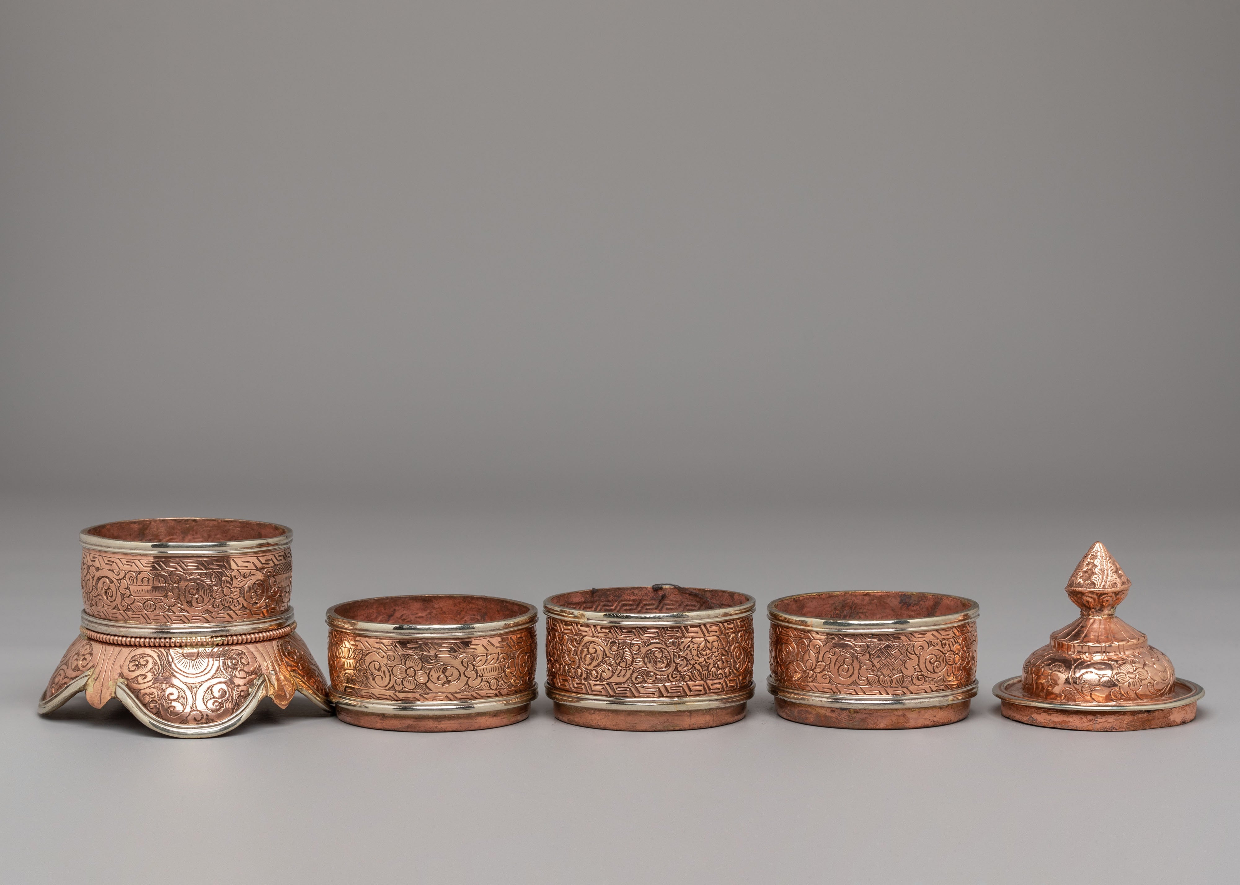 Tibetan Ritual Rice Pot | A Sacred Vessel for Spiritual Offerings