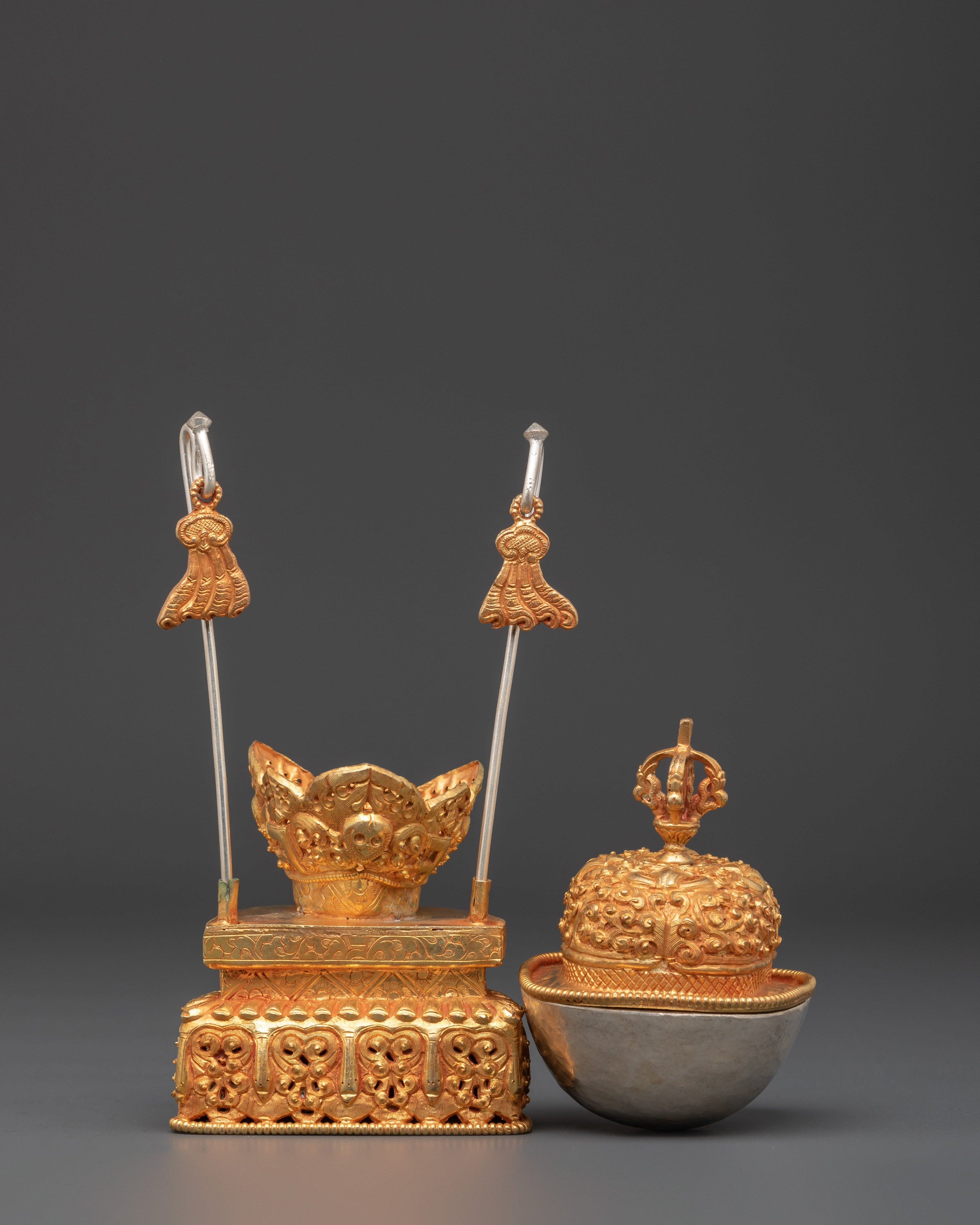 Spiritual Handcrafted Kapala | Buddhist Shrine Decor
