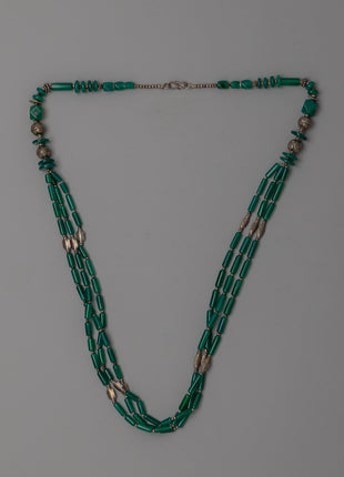 Gemstone Necklace with White Metal | Perfect for Meditation & Fashion