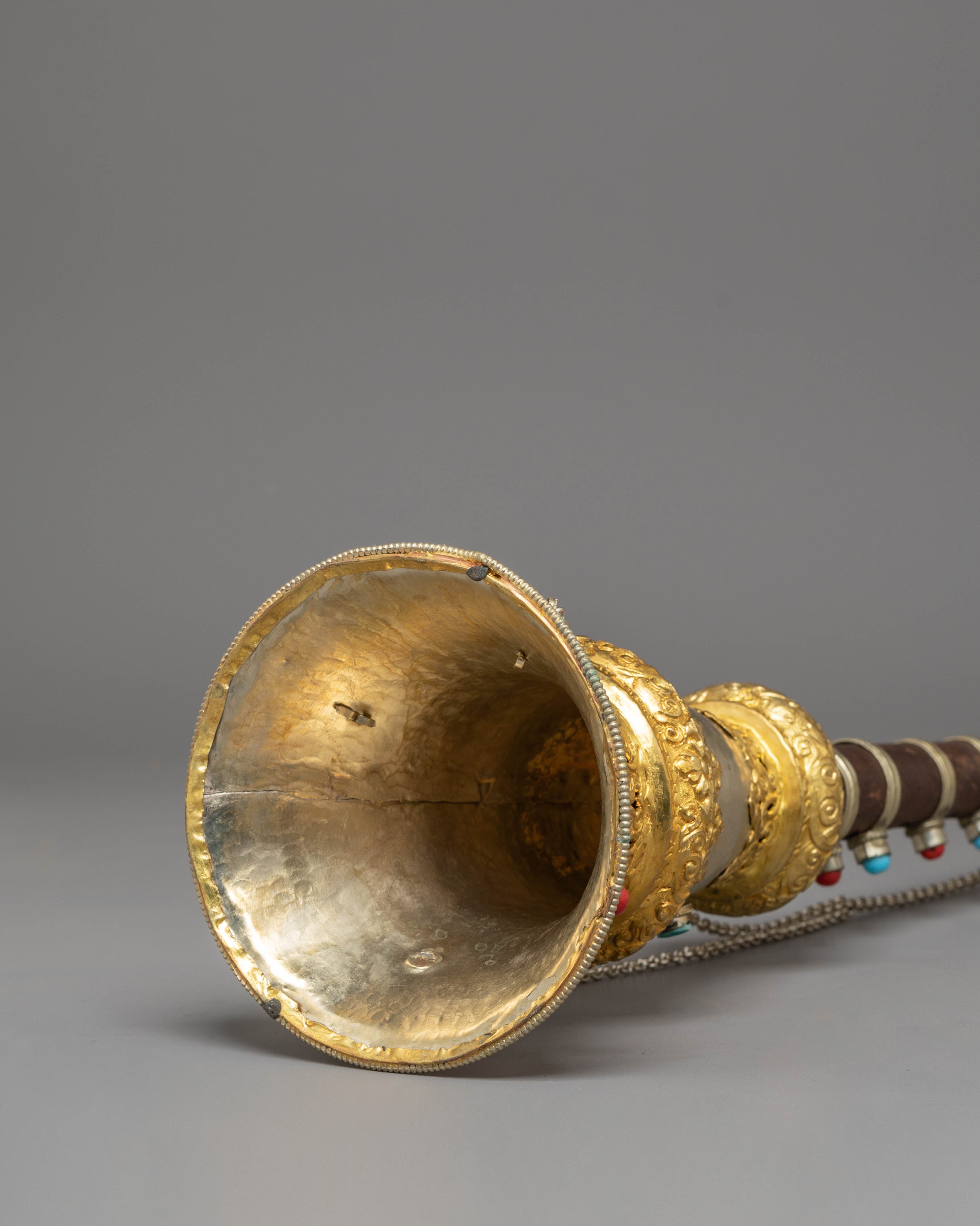 Gyaling Set for Ritual Ceremonies | Buddhist Temple Instrument Decor