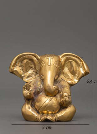 Lord Ganesh Brass Statue | Spiritual Blessings for Prosperity and Success