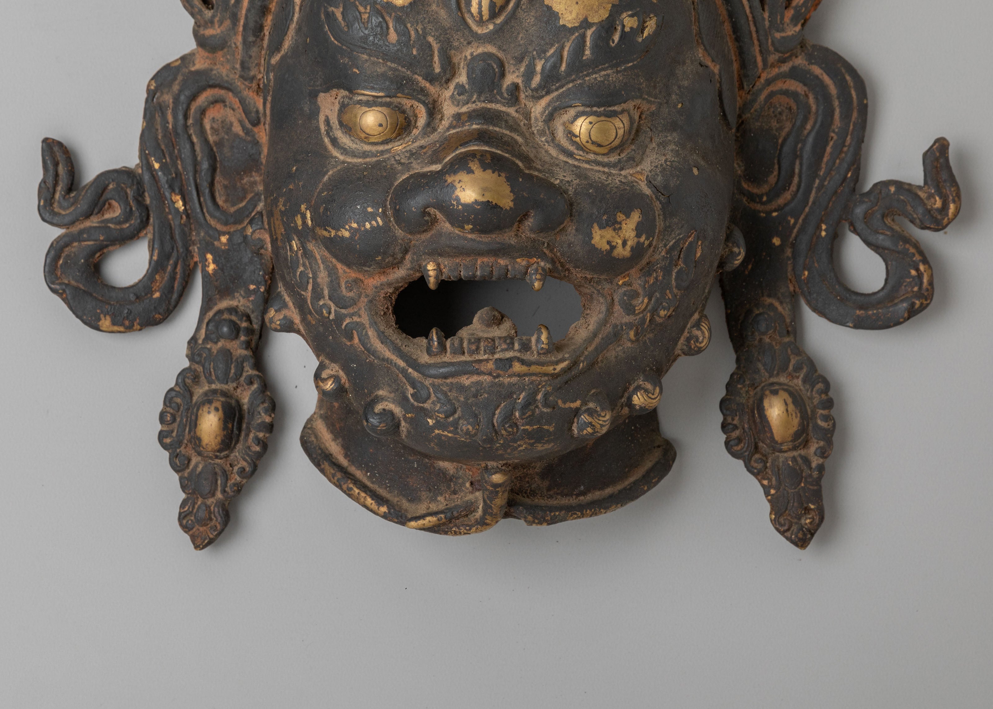 Mahakala Sculpture Wall Hanging | Traditional Tibetan Art