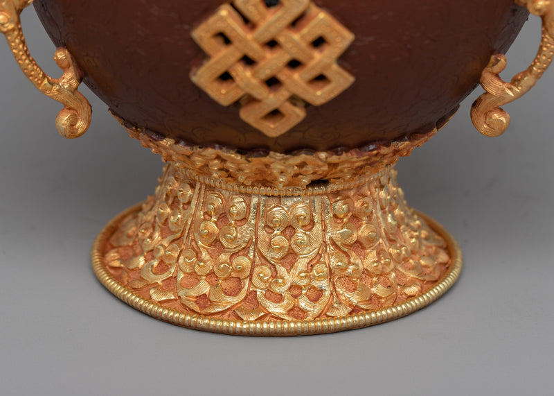 Buddhist Hanging Incense Burner | Traditional Vajrayana Burner With Copper and Gold-Plated