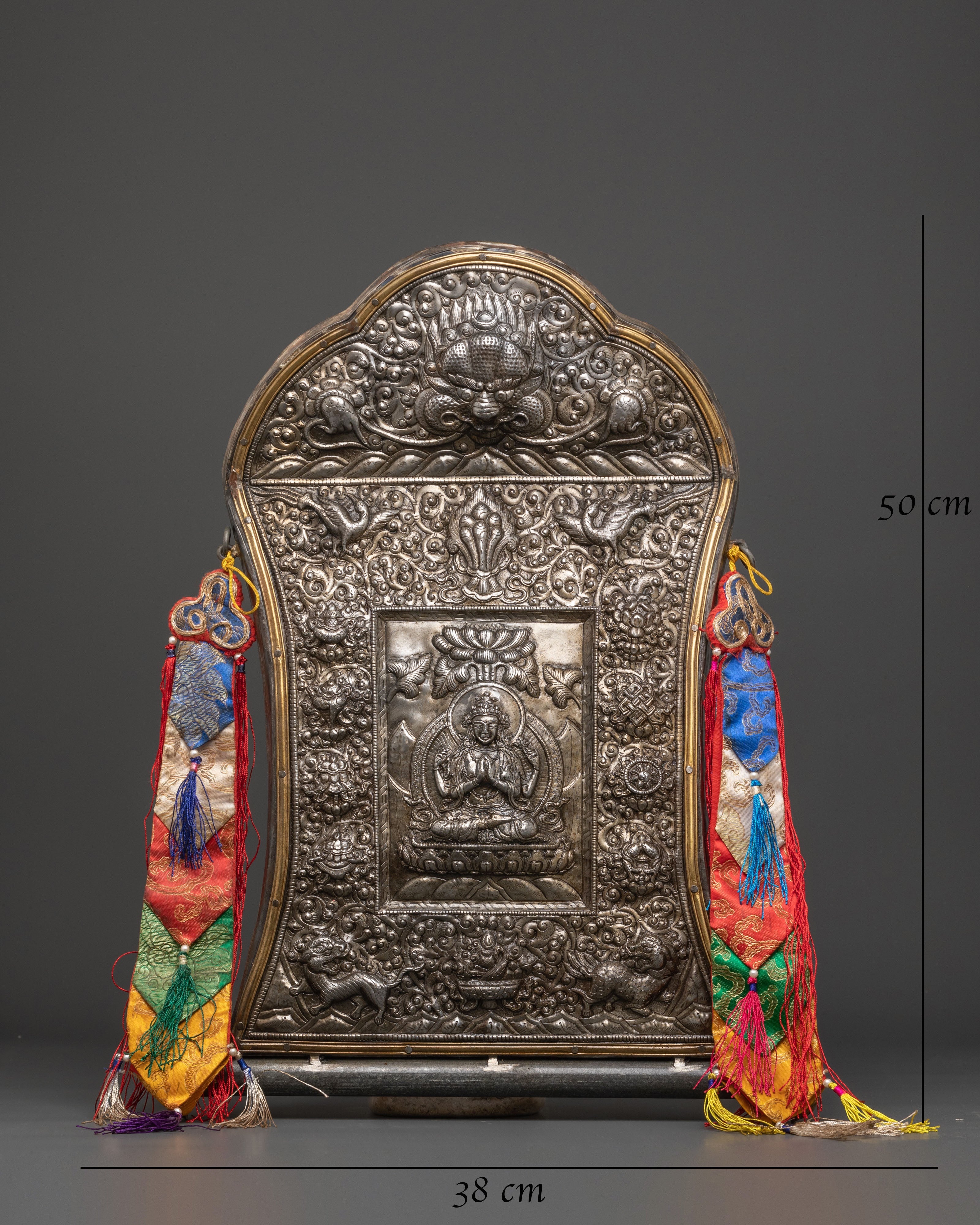 Handmade Chenrezig Wall Hanging | Iron Body with Sacred Motifs