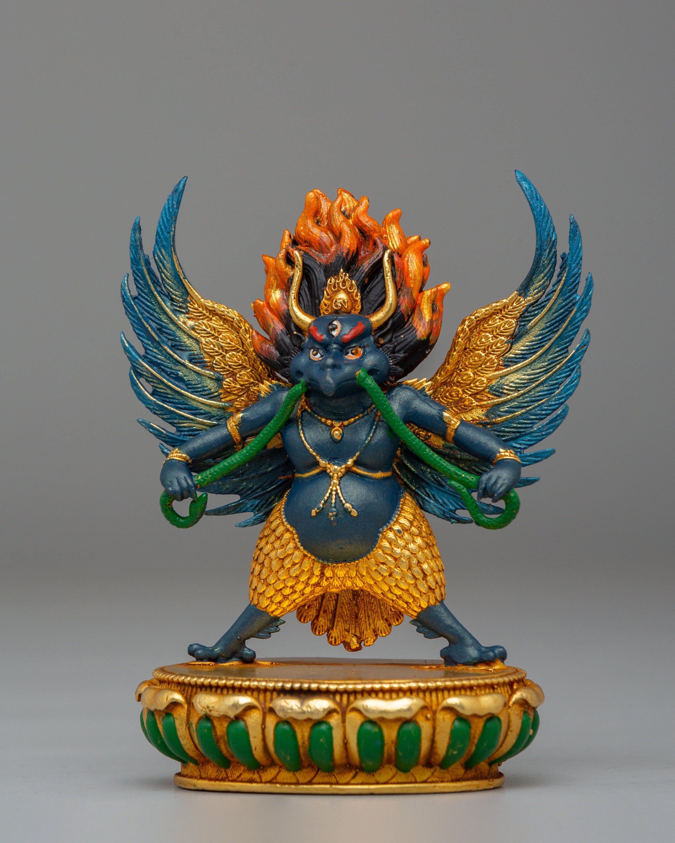 Handcrafted Garuda Hindu Deity Statue | God of Speed and Protection