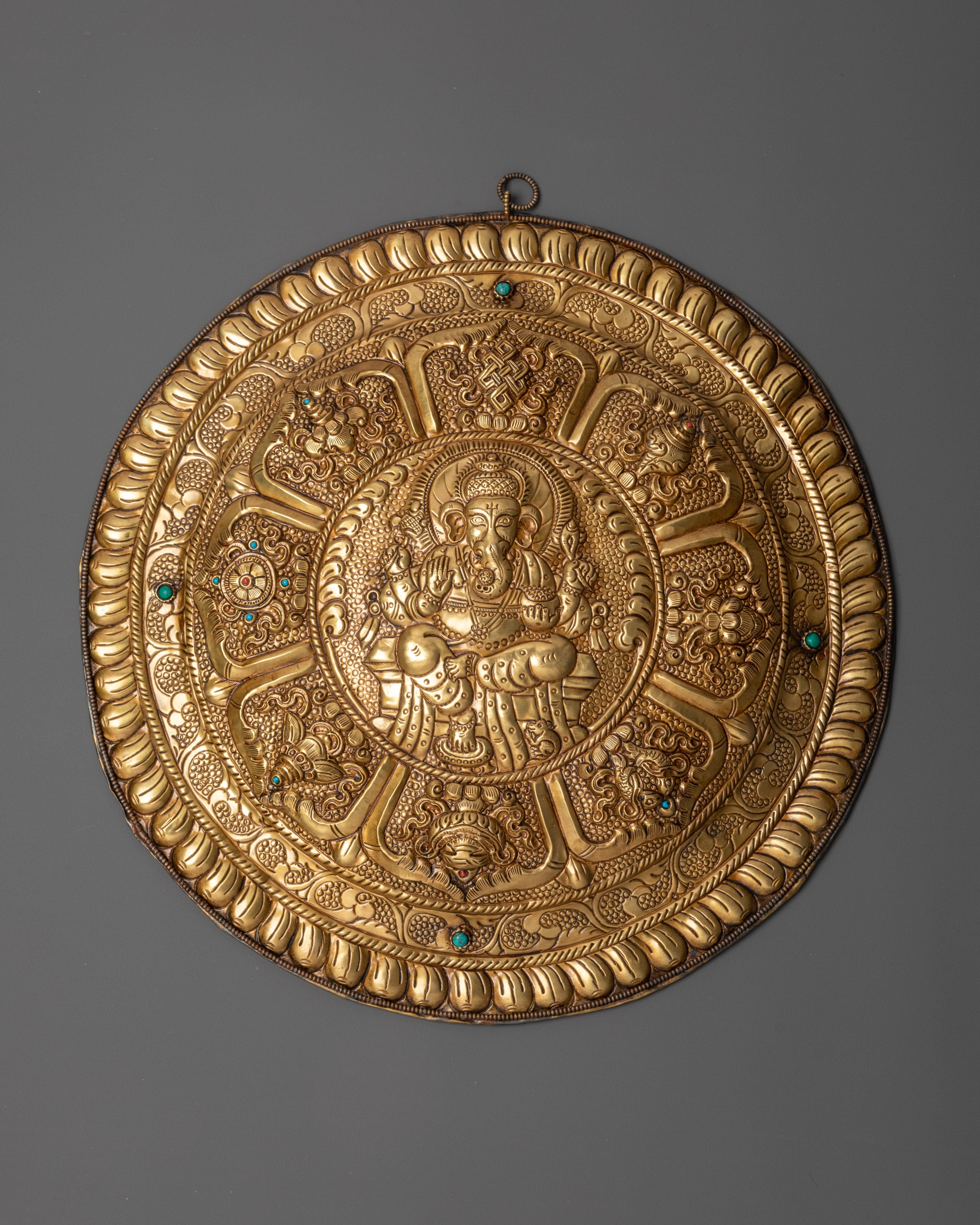 Lord Ganesh Brass Wall Hanging | A Symbol of Prosperity and Blessings