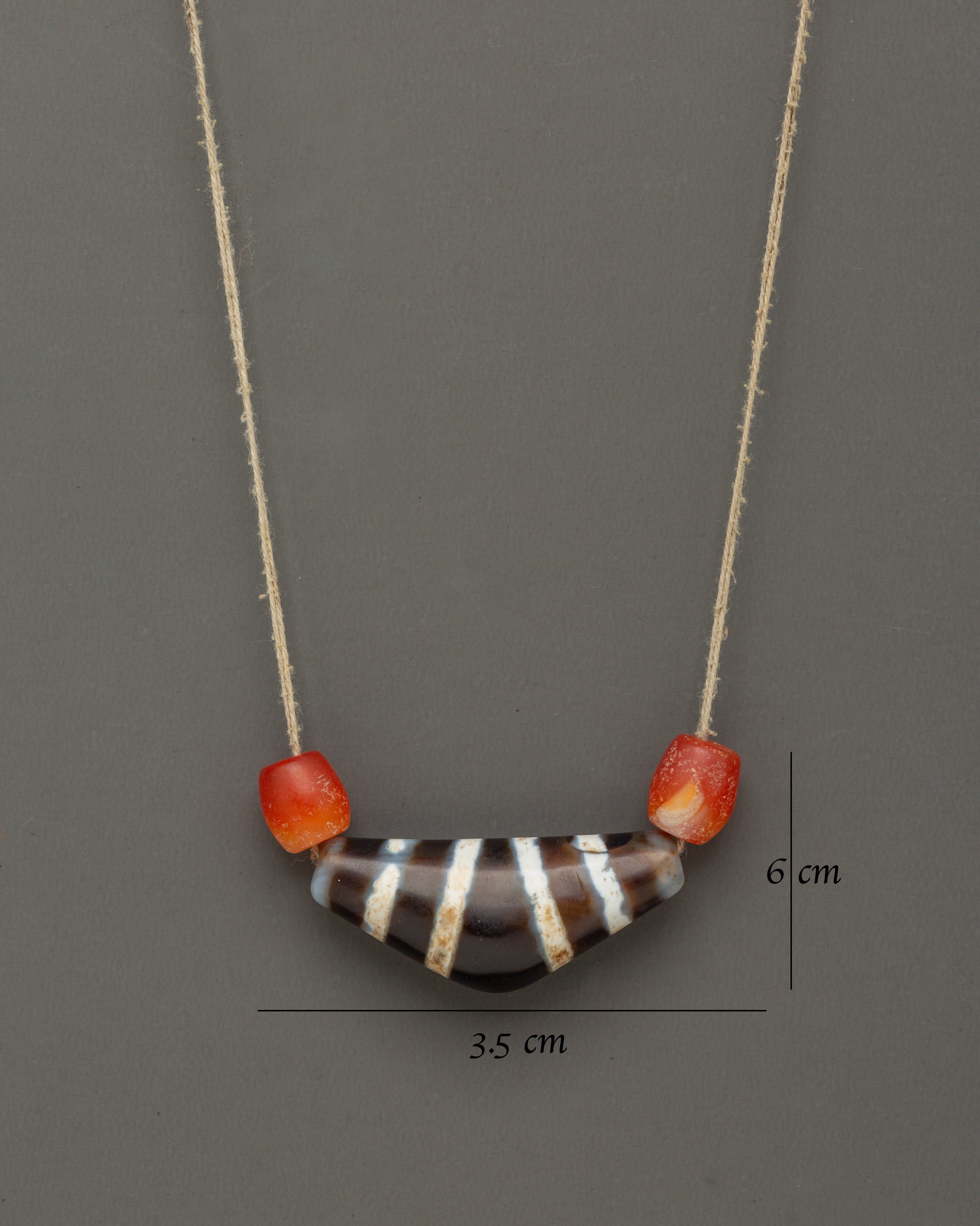 Coral Stone Mala Necklace | Handcrafted Spiritual Beads