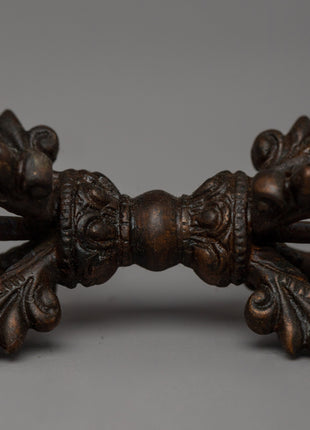 Ritual Tool Oxidized Copper Vajra | Tibetan Buddhist Dorje
