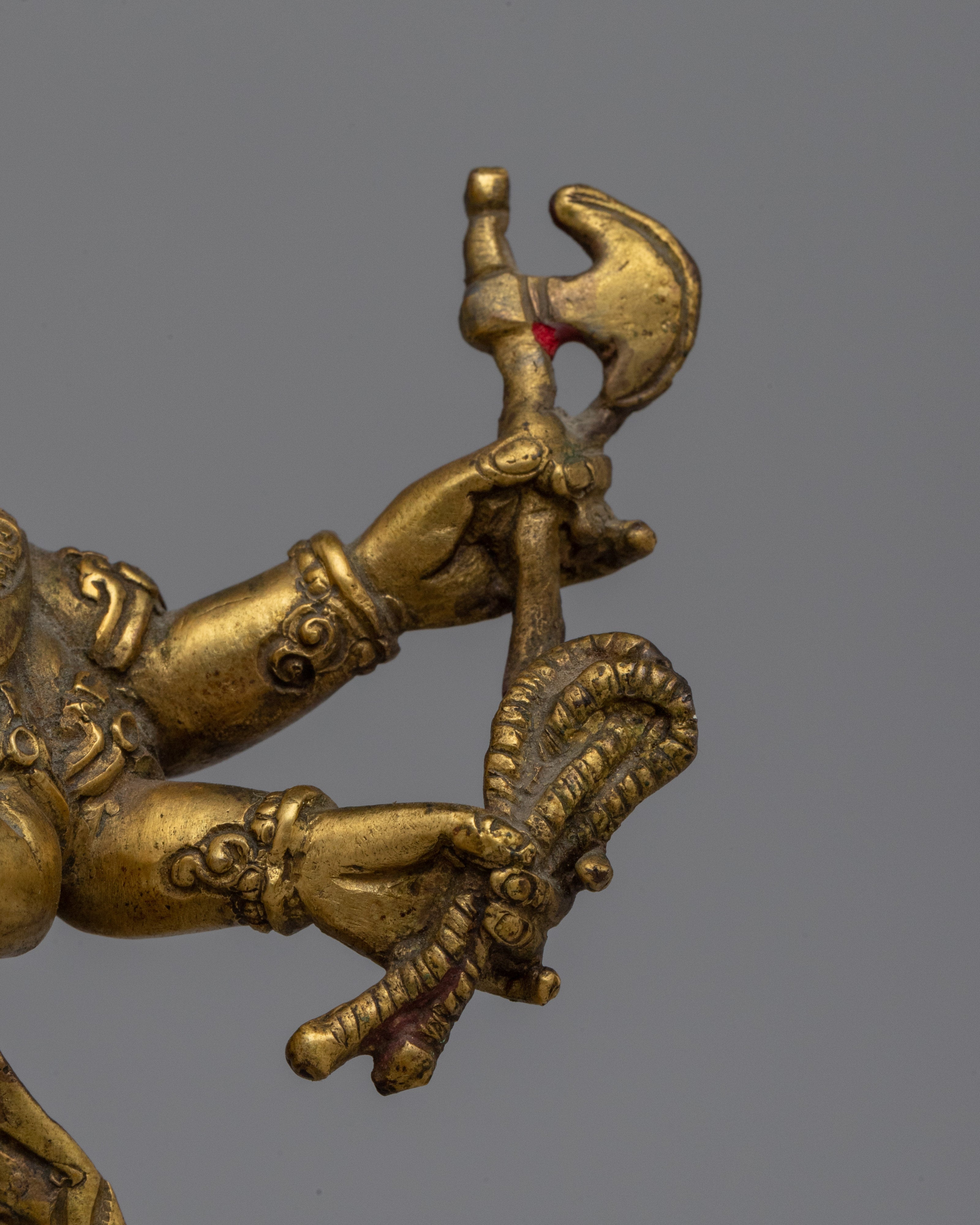 Antique Multi-Armed Ganesha Copper Statue | Spiritual Décor and Meditation